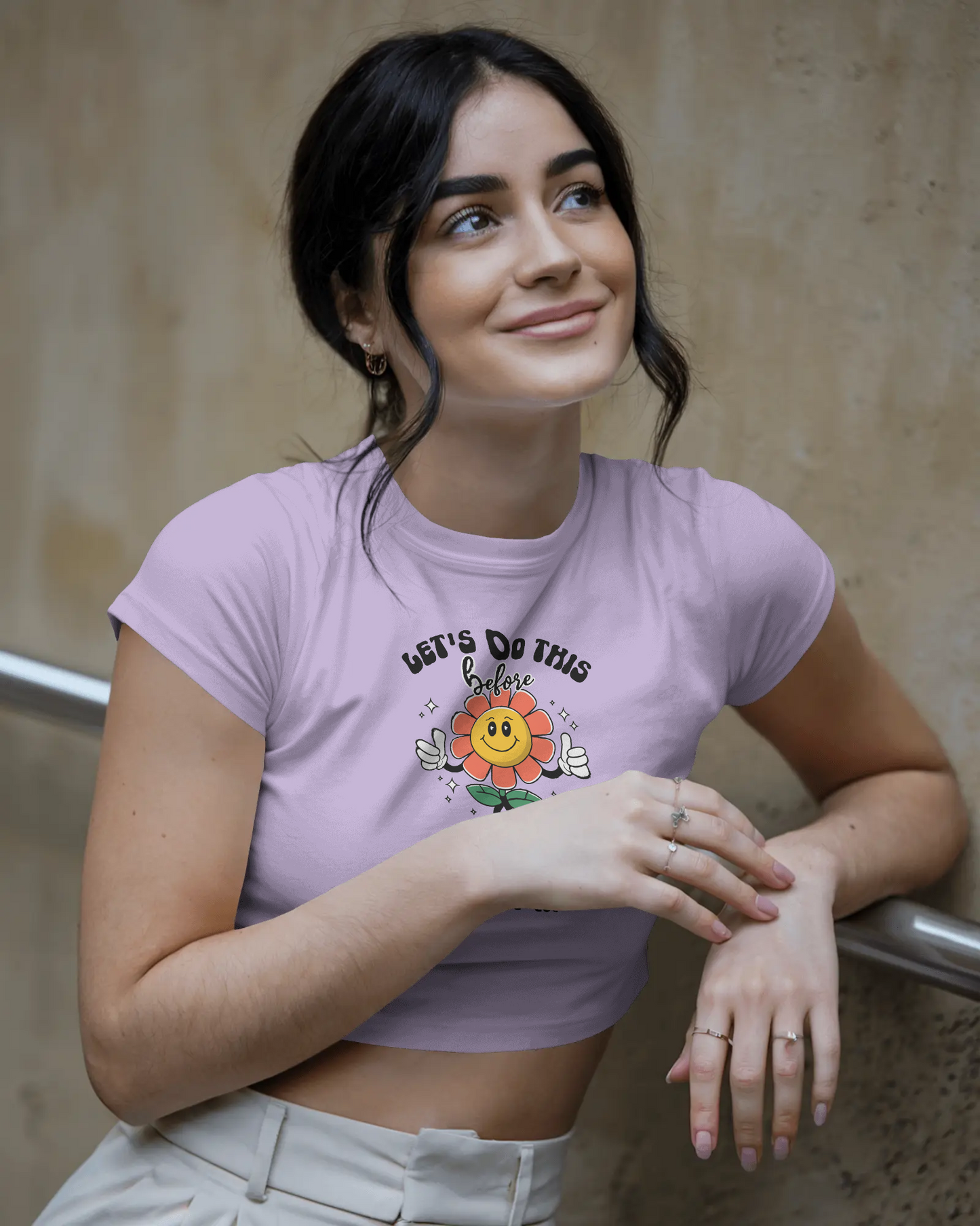Lets Do This Before Anxiety Kicks In | Women Crop Top