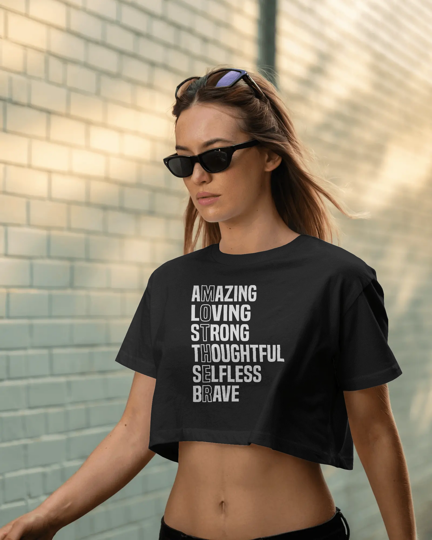Amazing Loving Strong | Women Crop Top