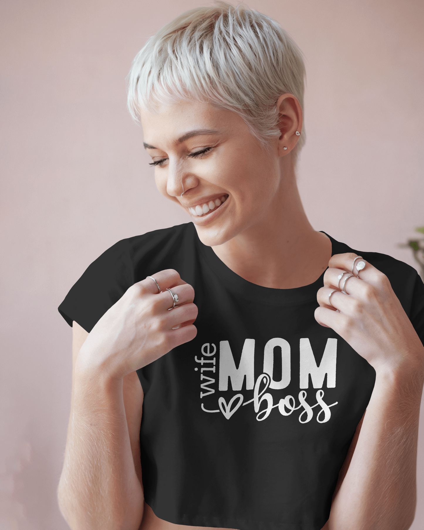 Wife Mom Boss | Women Crop Top