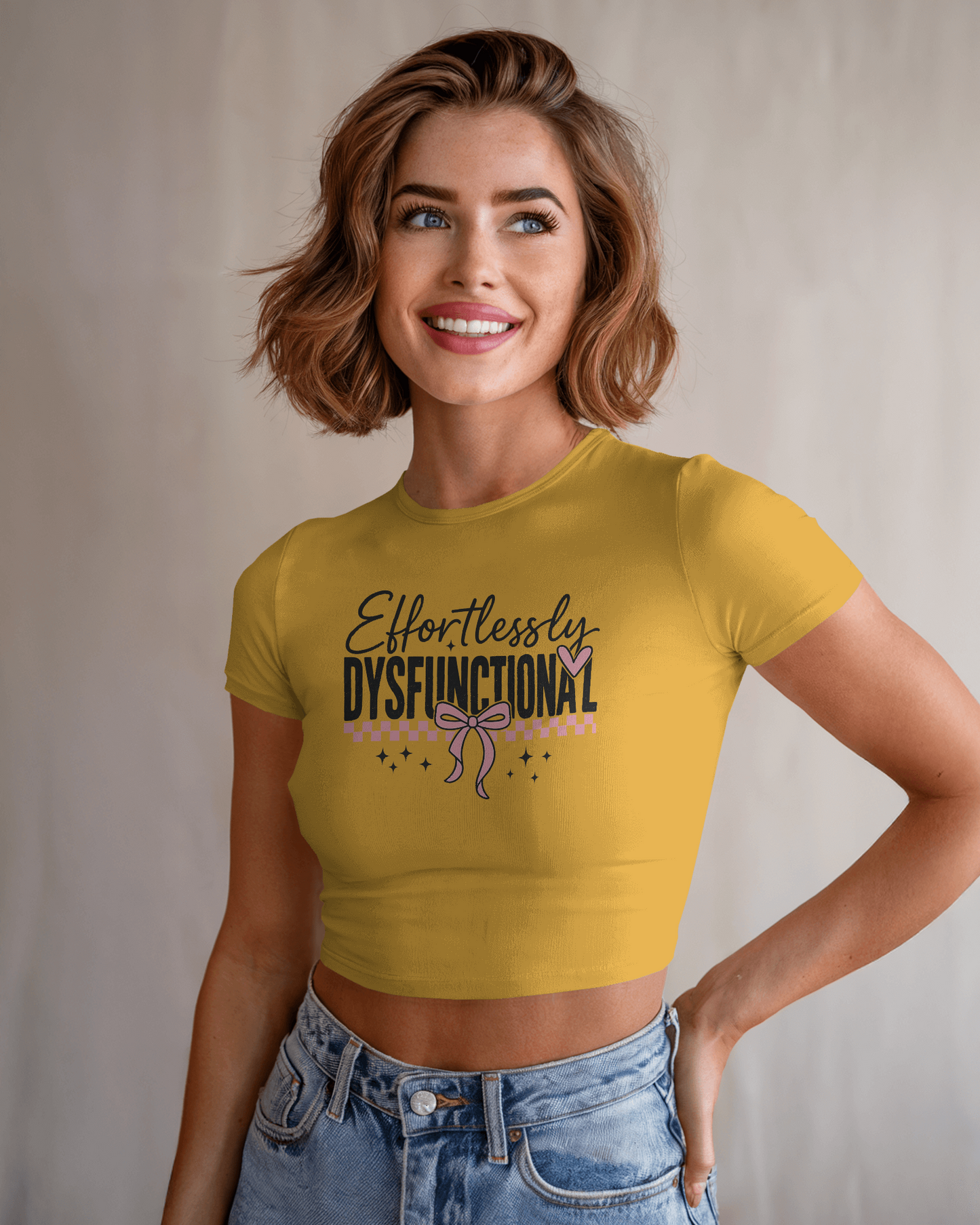 Effortlessly Dysfunctional | Women Crop Top