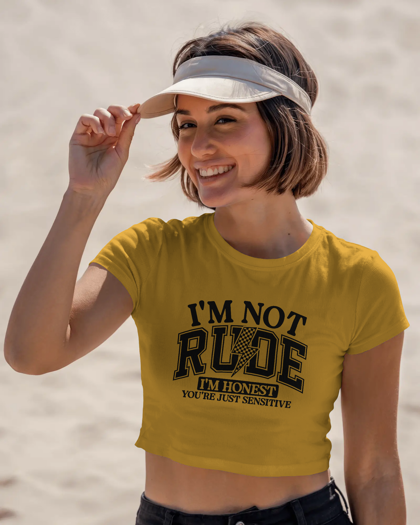 I'm Not Rude I'm Honest You're Just Sensitive | Women Crop Top