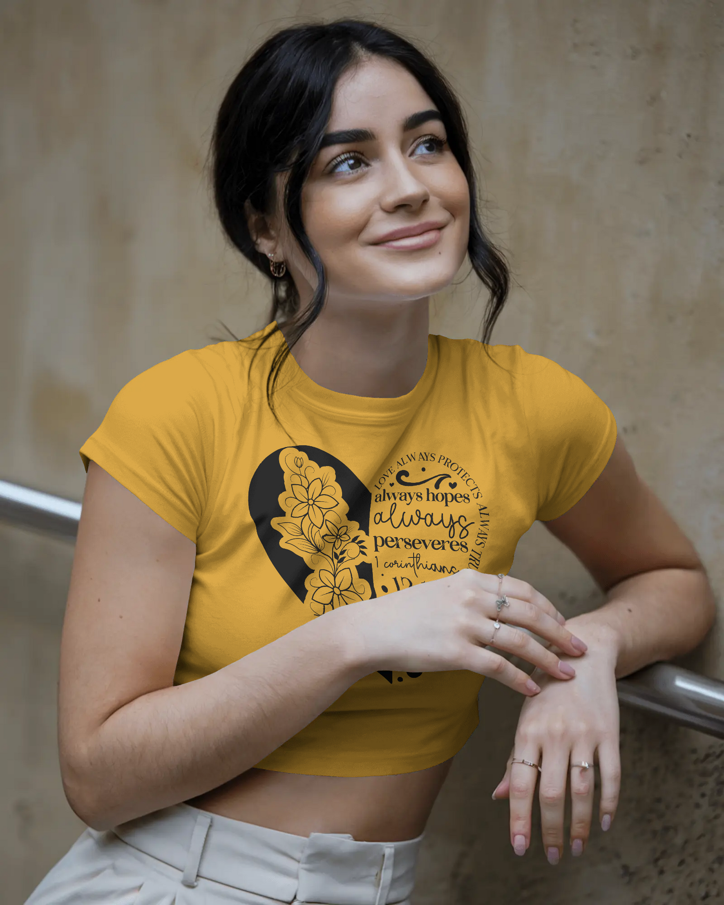 Love Always Protects Always Trusts Always Hopes Always | Women Crop Top