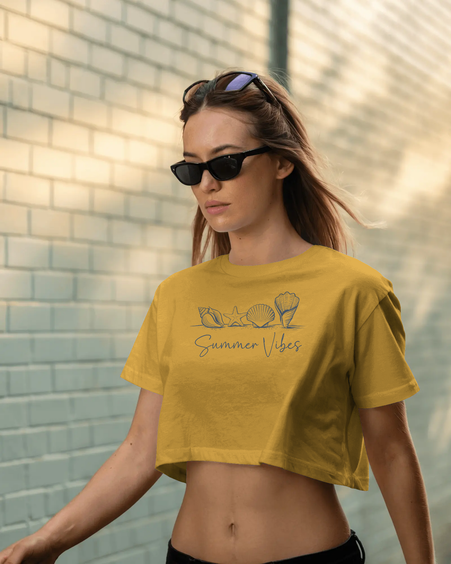 Seashell Summer Vibes | Women Crop Top