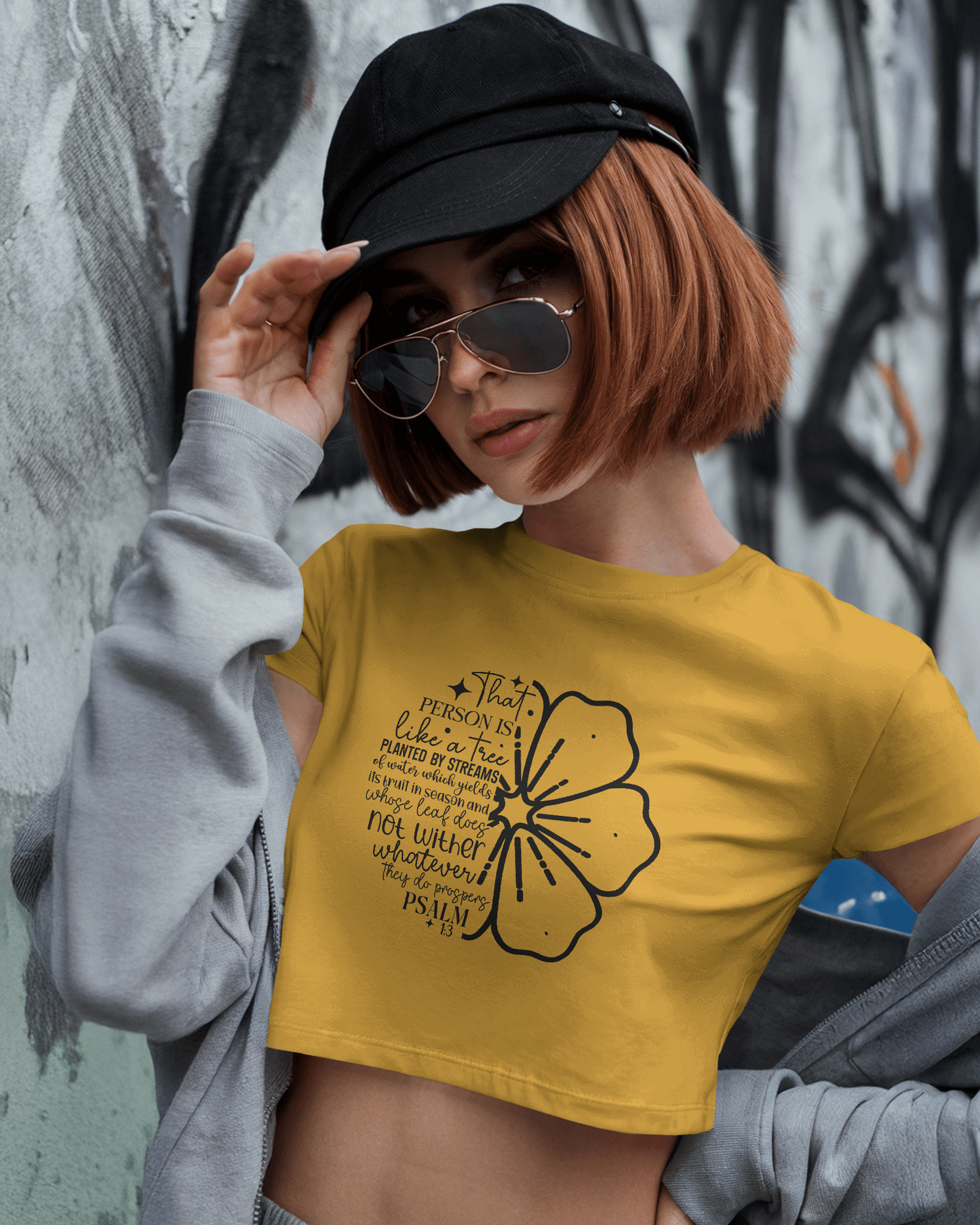 That Person Is Like A Tree Planted By Streams Of | Women Crop Top