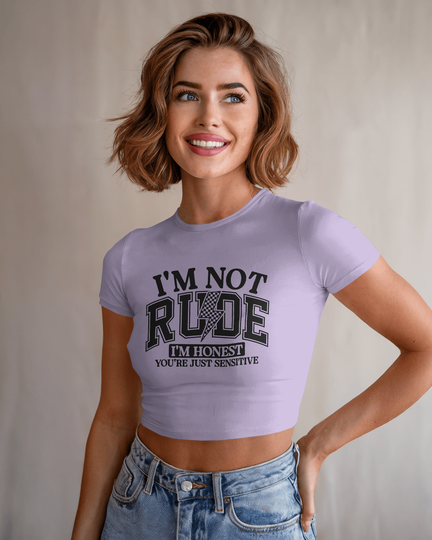 I'm Not Rude I'm Honest You're Just Sensitive | Women Crop Top