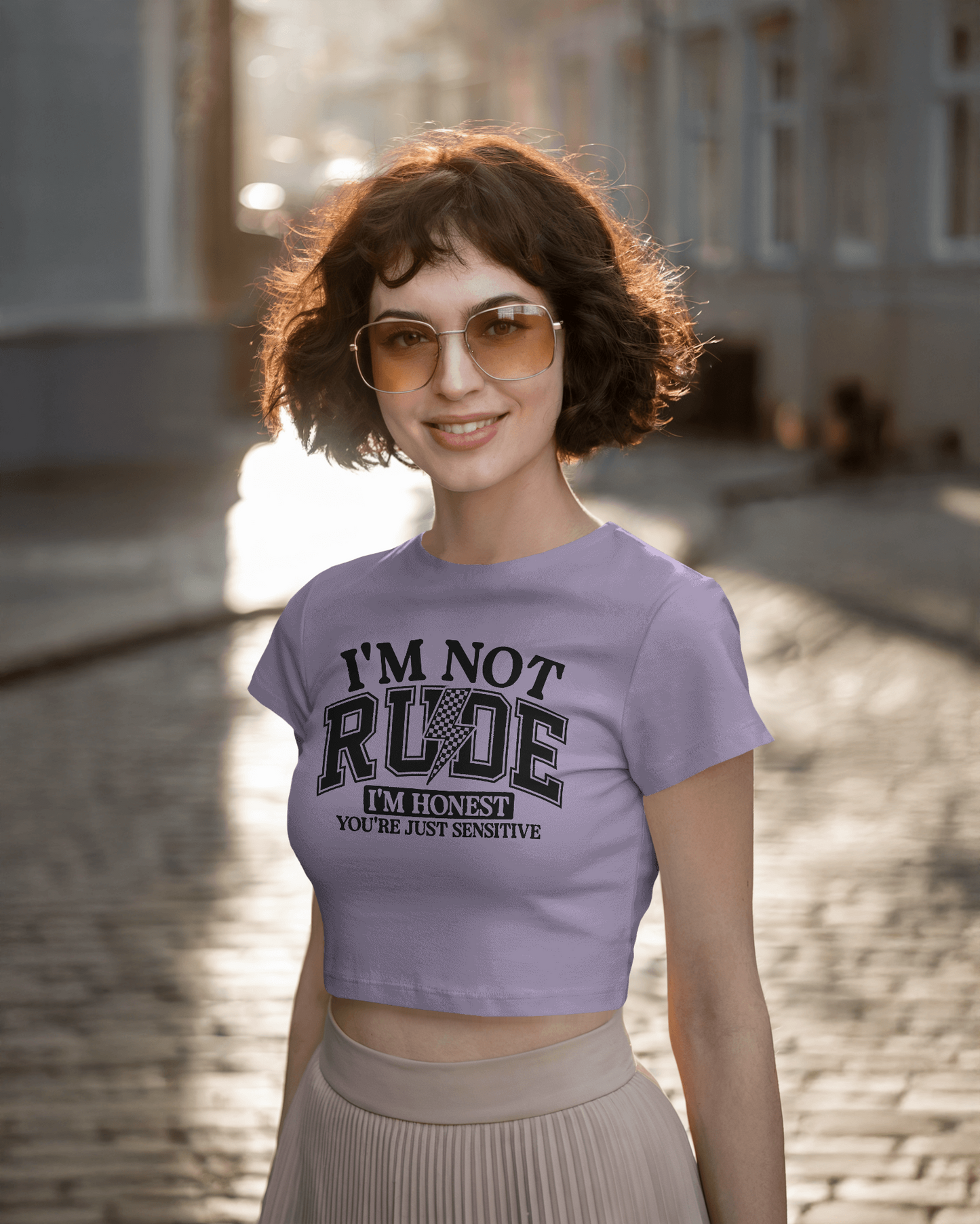I'm Not Rude I'm Honest You're Just Sensitive | Women Crop Top