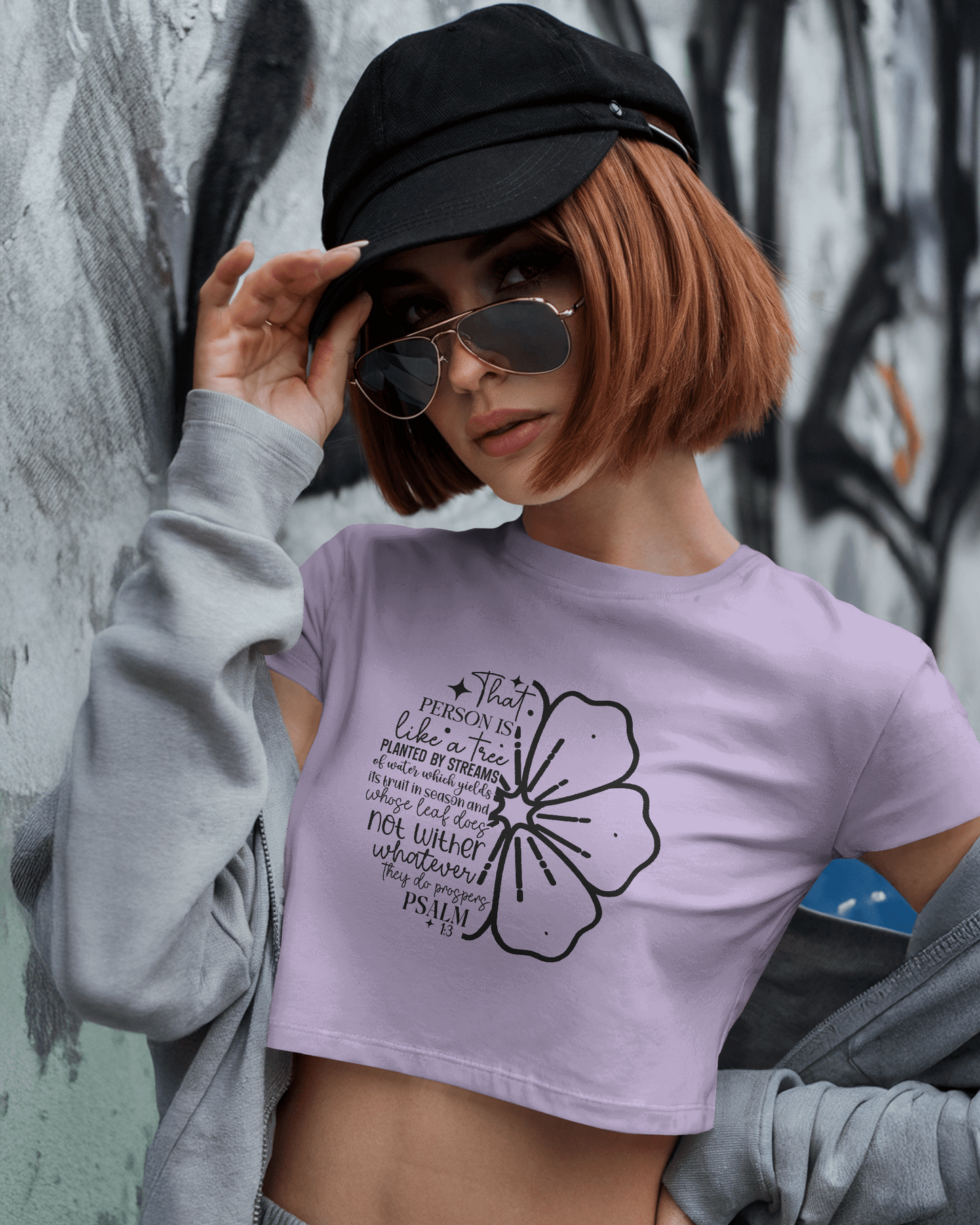 That Person Is Like A Tree Planted By Streams Of | Women Crop Top