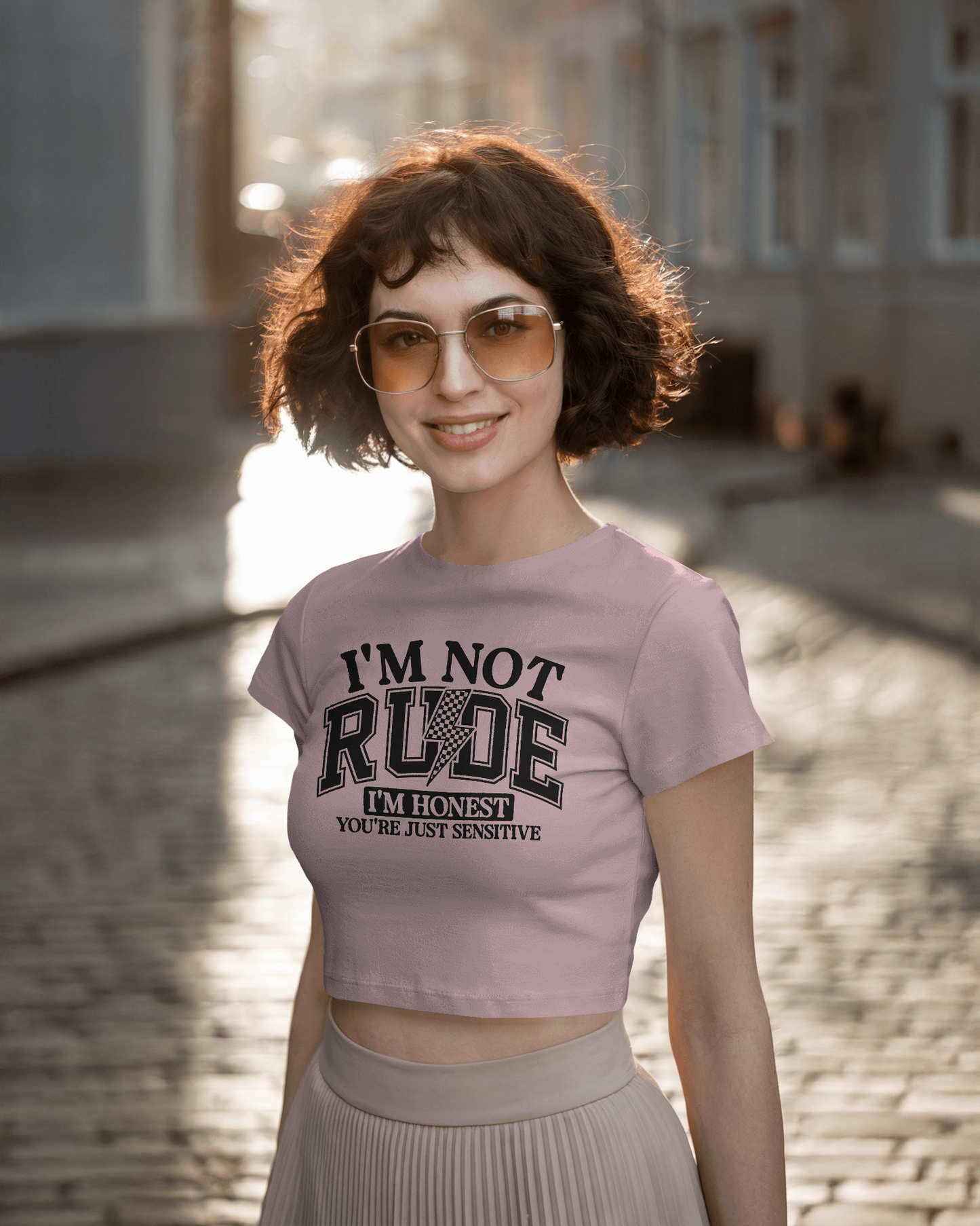 I'm Not Rude I'm Honest You're Just Sensitive | Women Crop Top