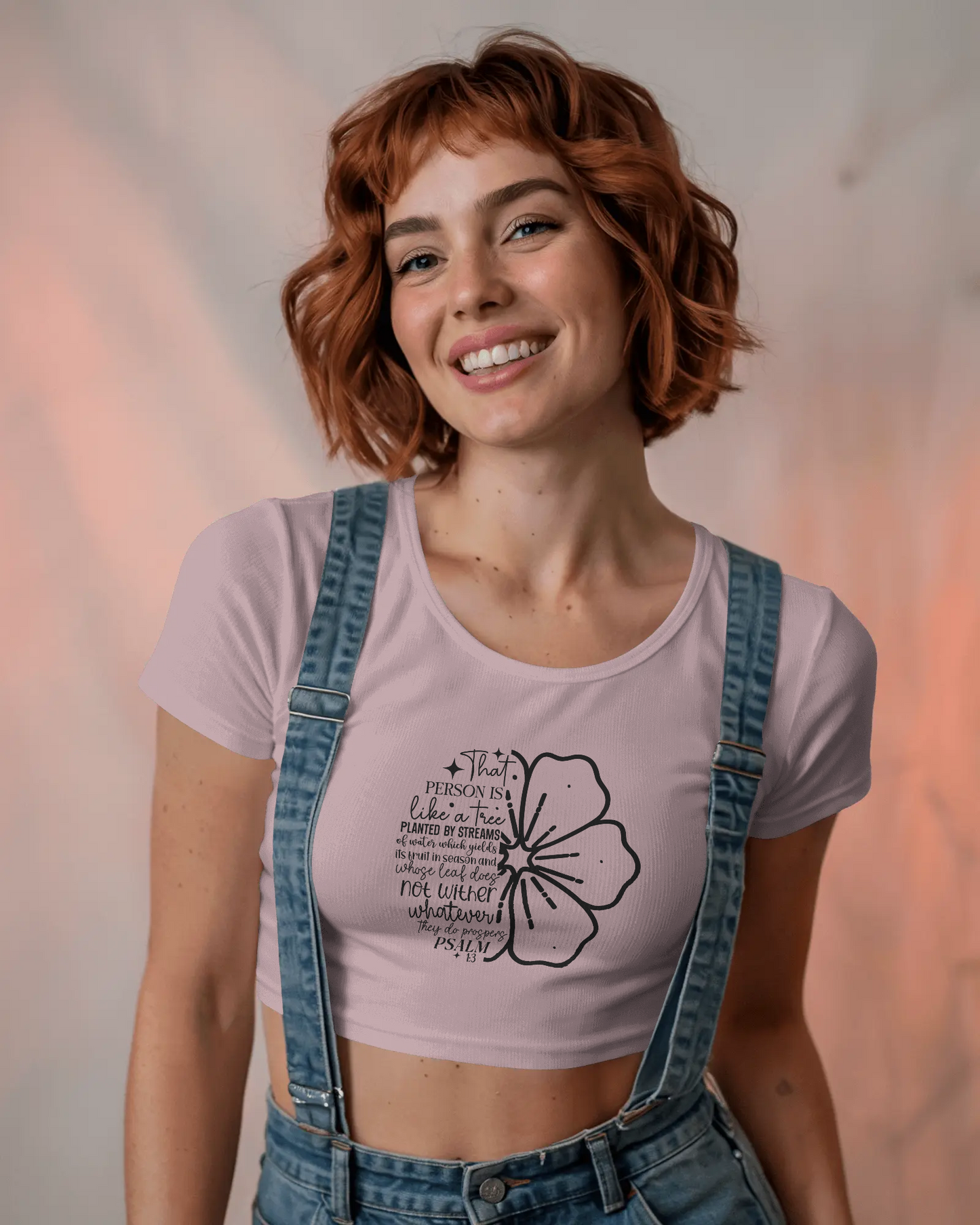 That Person Is Like A Tree Planted By Streams Of | Women Crop Top