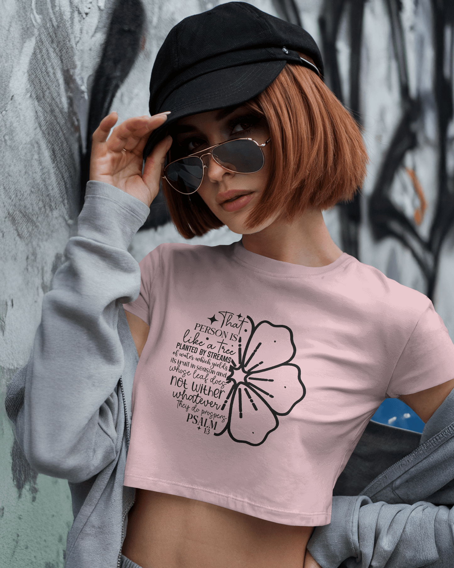 That Person Is Like A Tree Planted By Streams Of | Women Crop Top