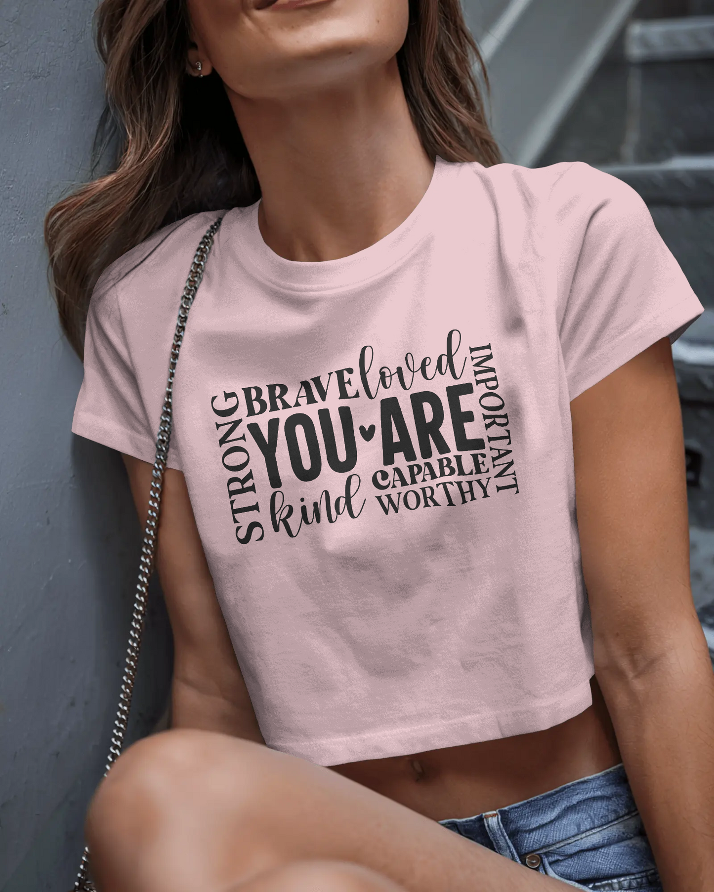 You Are Loved | Women Crop Top