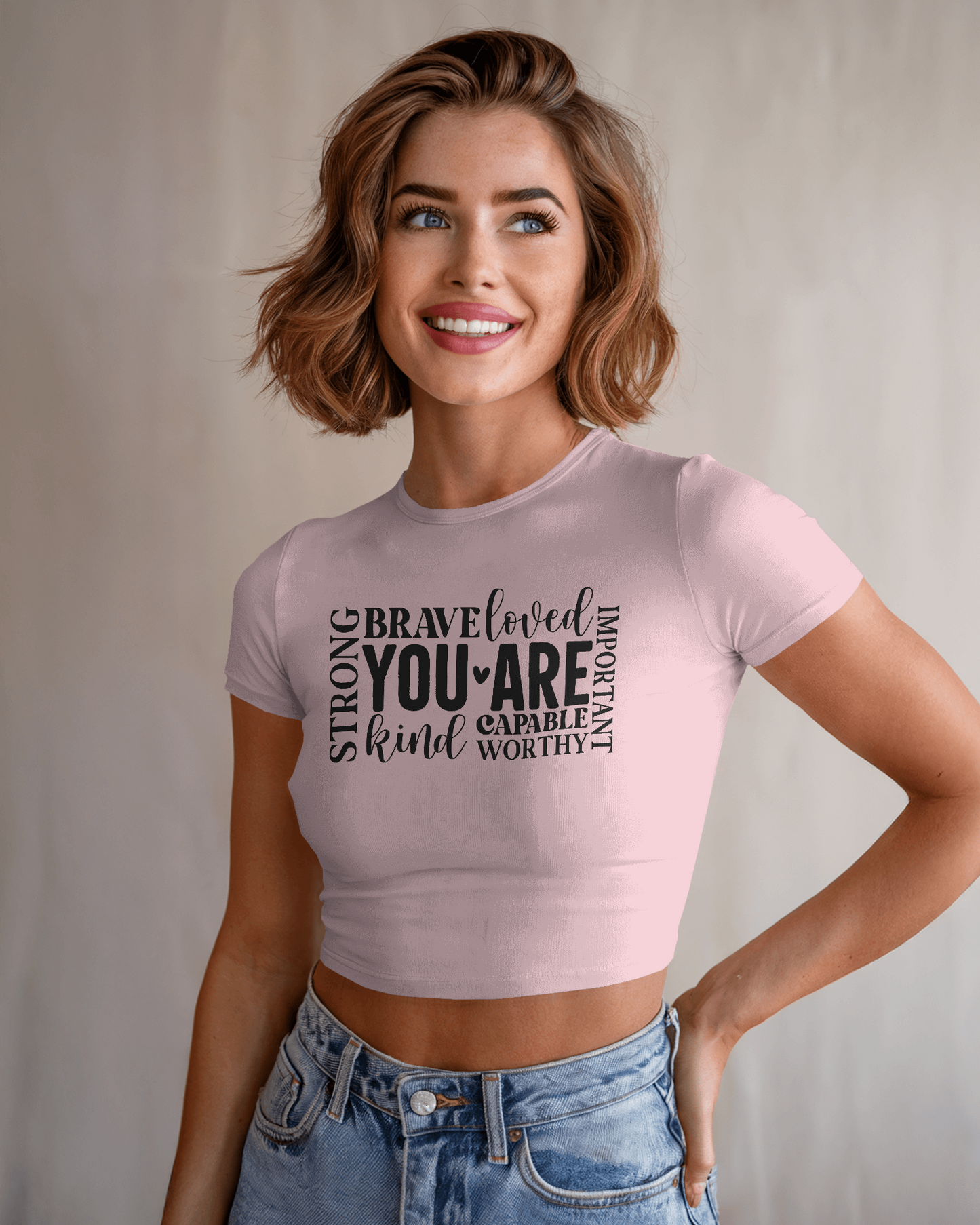 You Are Loved | Women Crop Top
