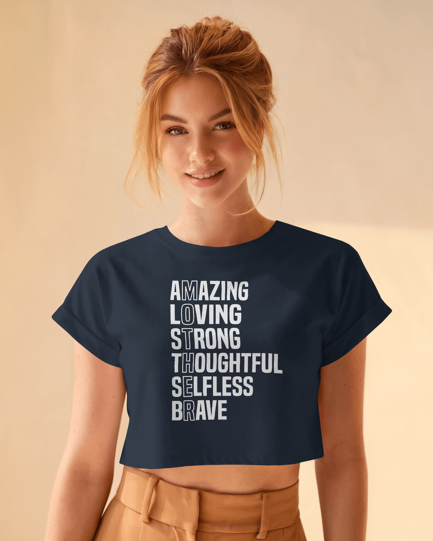 Amazing Loving Strong | Women Crop Top