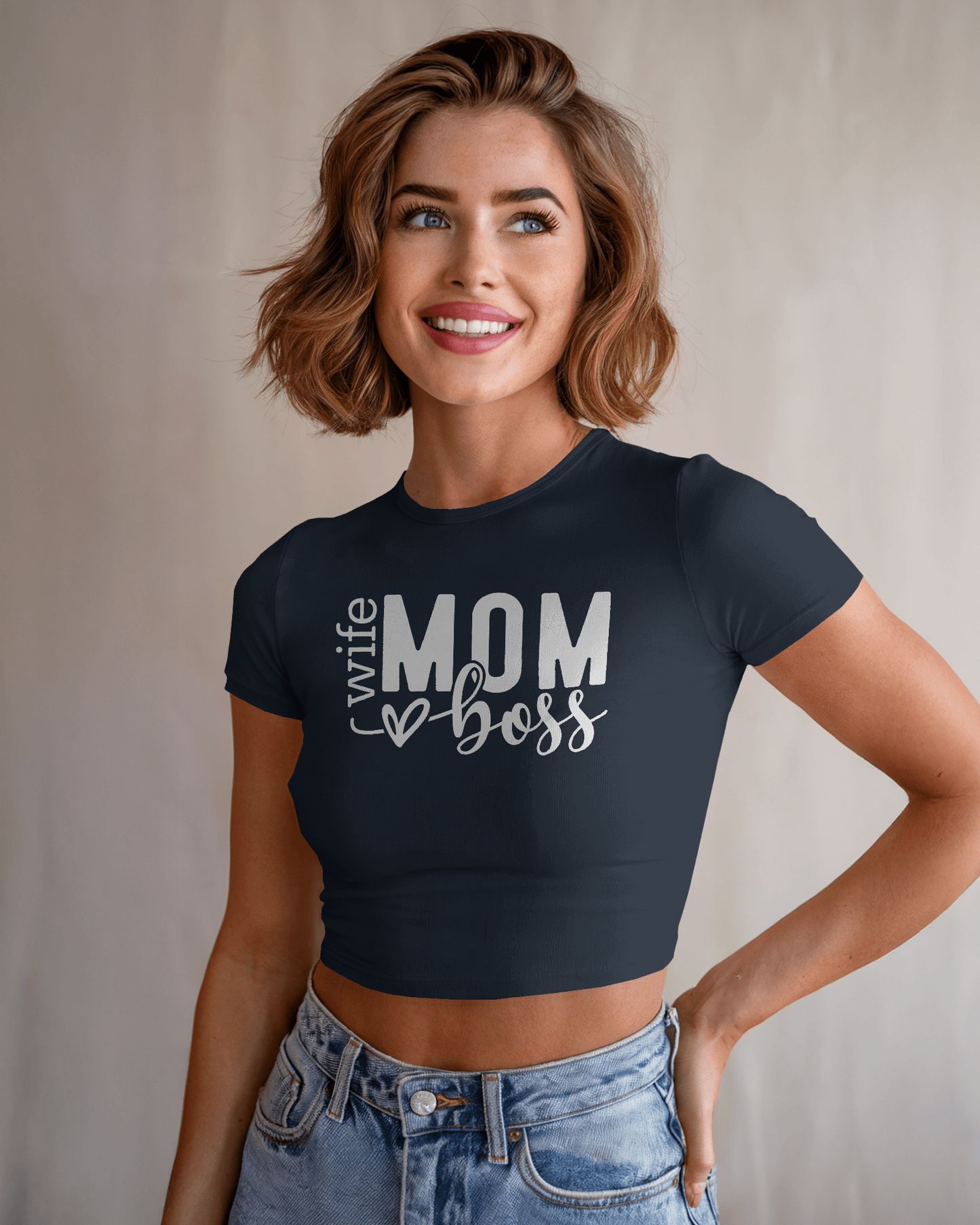 Wife Mom Boss | Women Crop Top