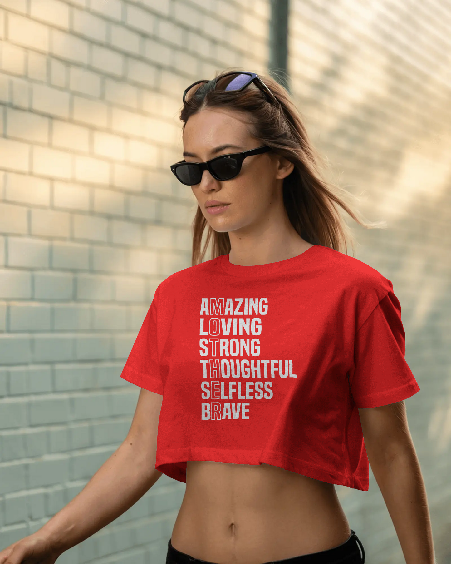 Amazing Loving Strong | Women Crop Top