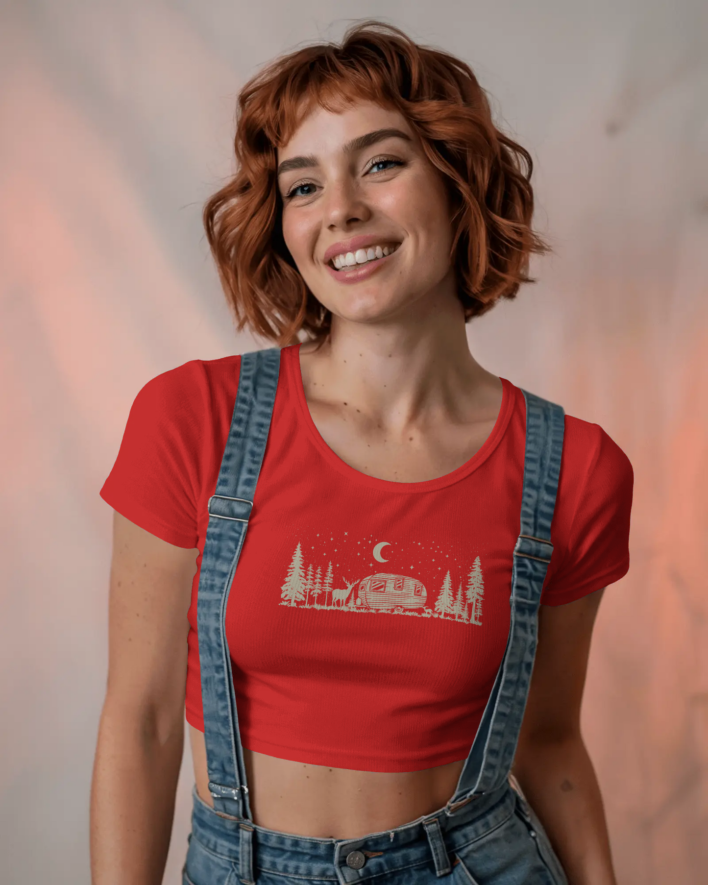 Night Deer | Women Crop Top