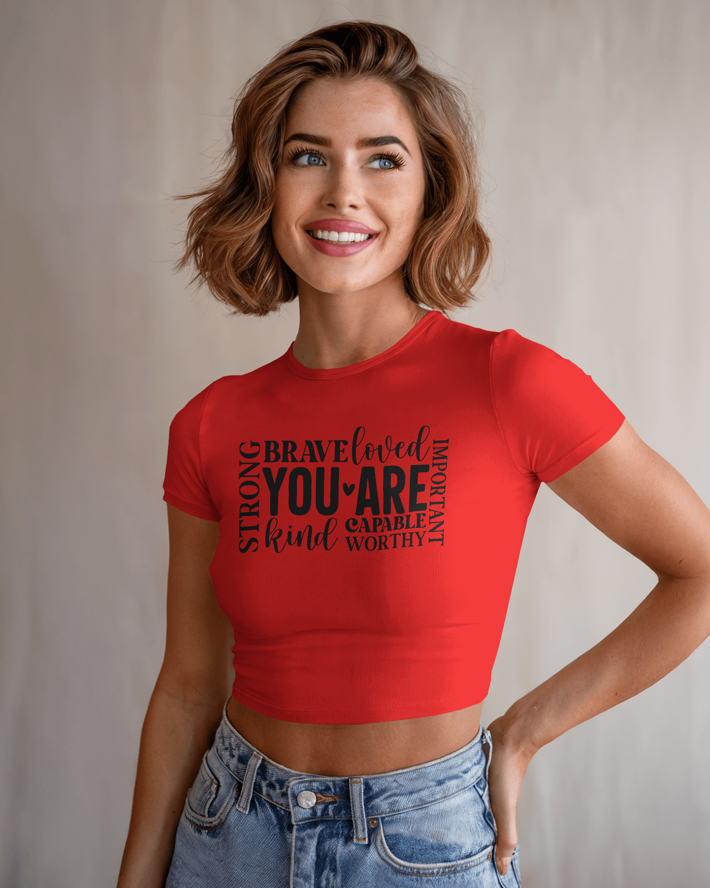 You Are Loved | Women Crop Top