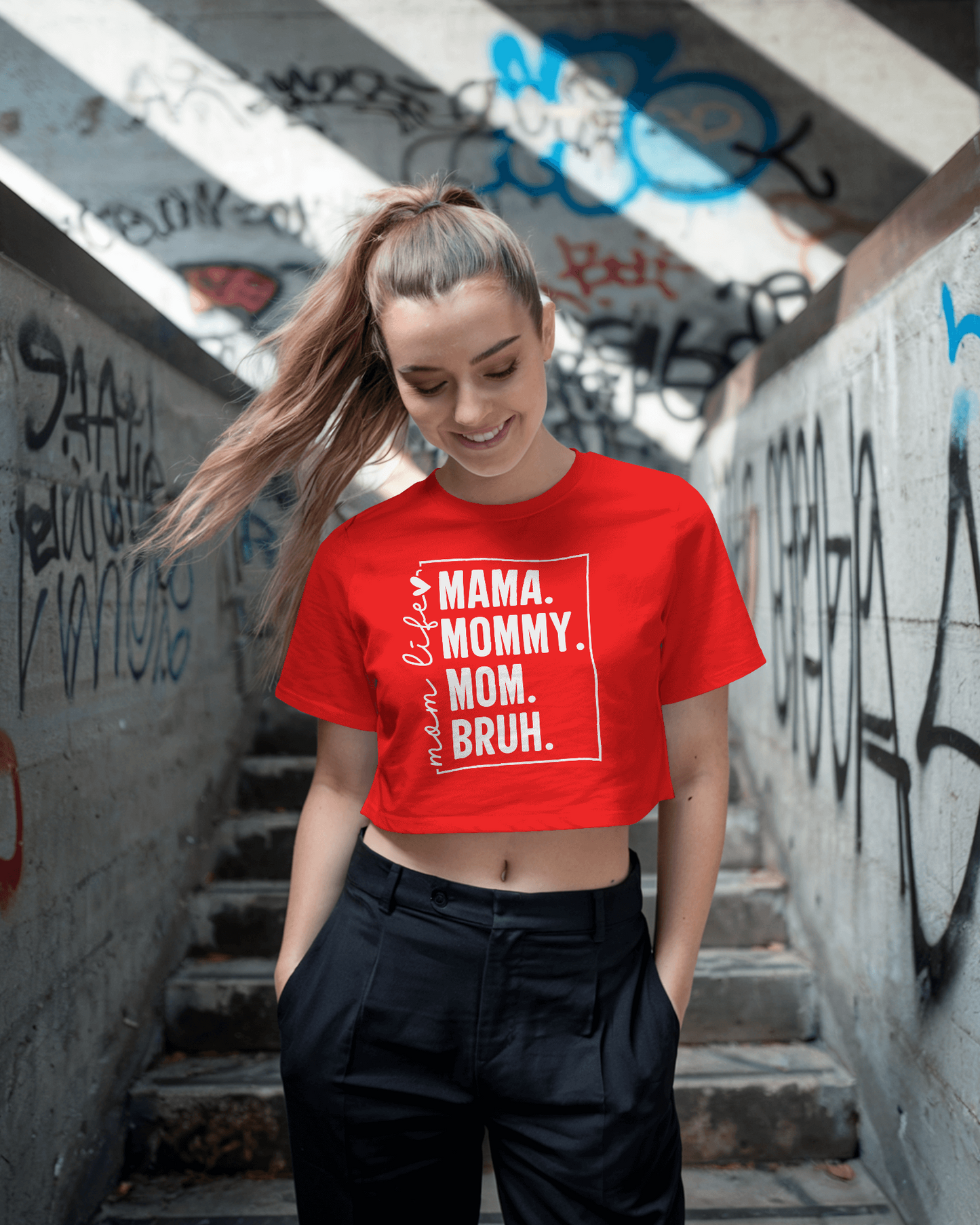 Mama Mommy Mom | Women Crop Top