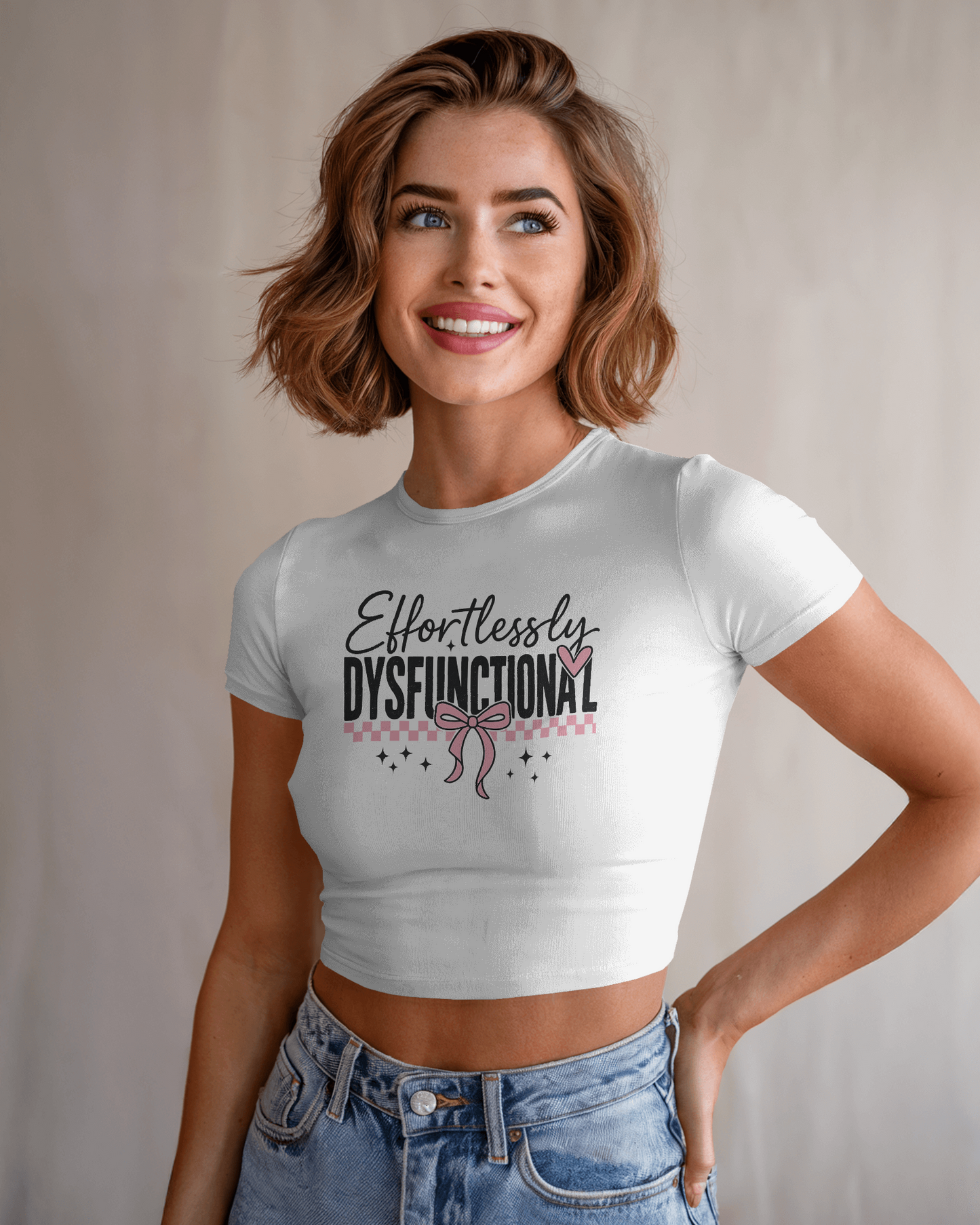 Effortlessly Dysfunctional | Women Crop Top