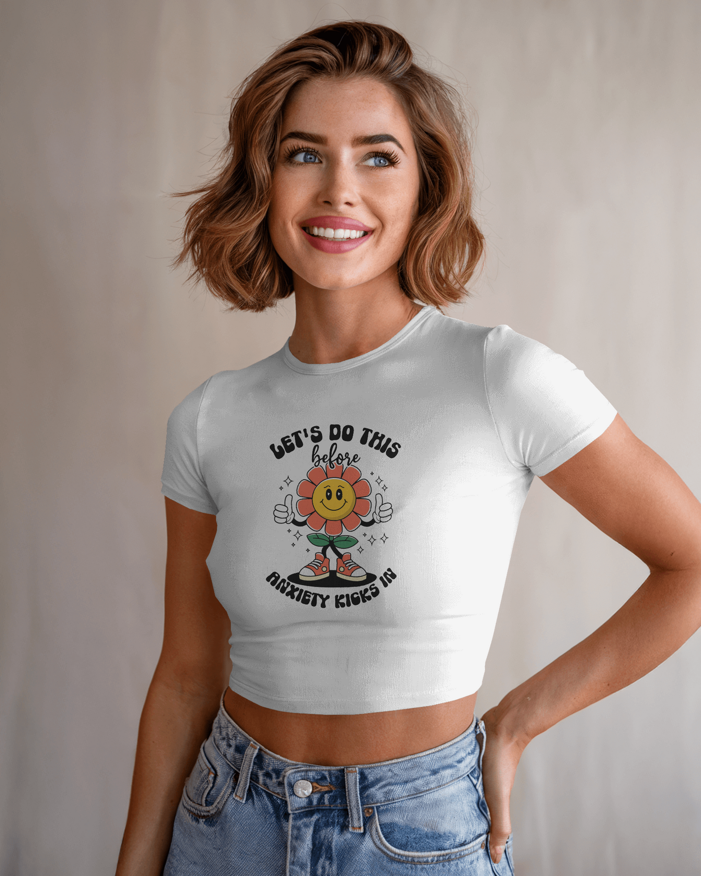 Lets Do This Before Anxiety Kicks In | Women Crop Top