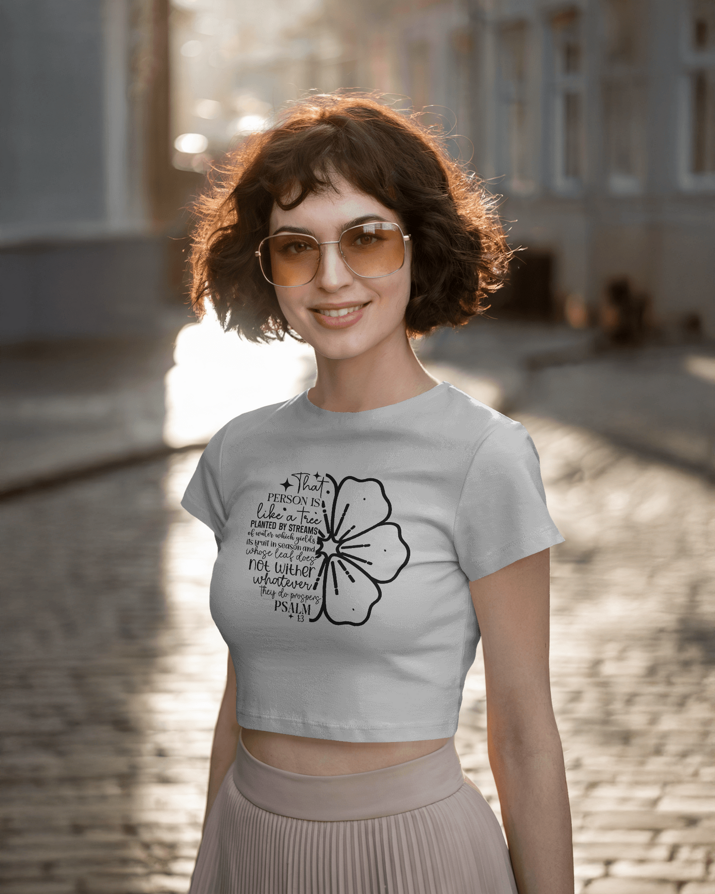 That Person Is Like A Tree Planted By Streams Of | Women Crop Top