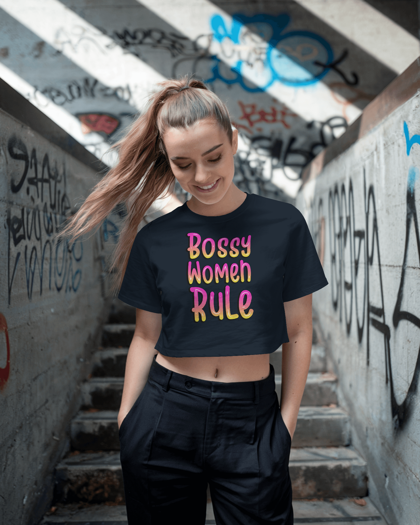 Bossy Women Rule | Women Crop Top