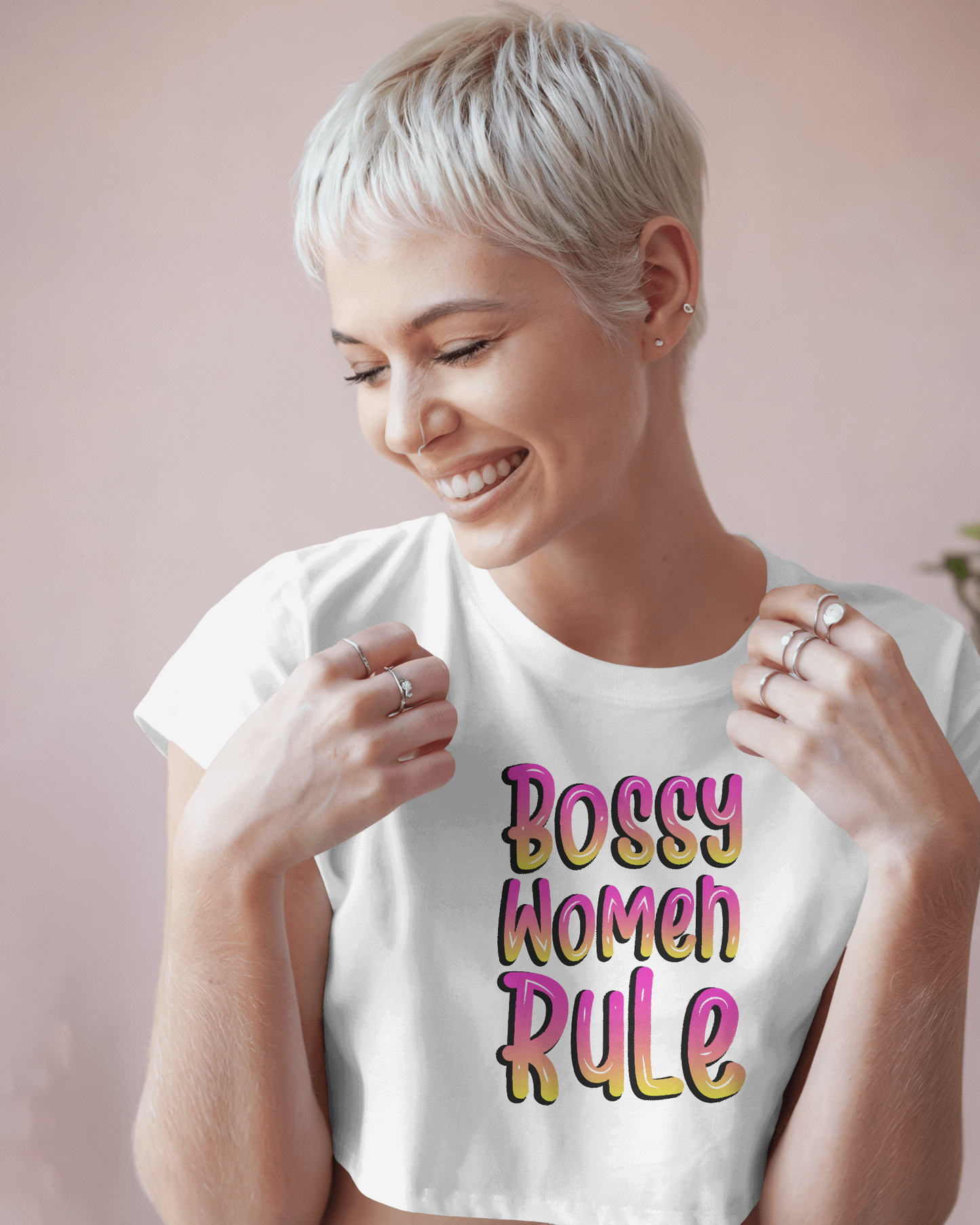 Bossy Women Rule | Women Crop Top