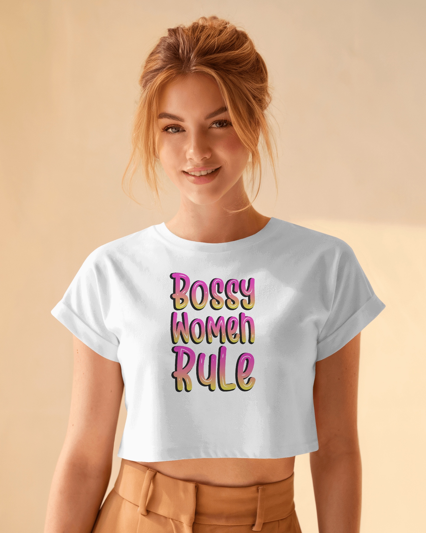 Bossy Women Rule | Women Crop Top