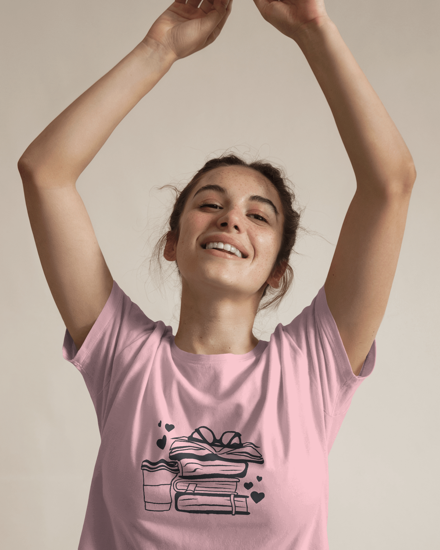 Stack Of Books And Coffee | Women T-Shirt