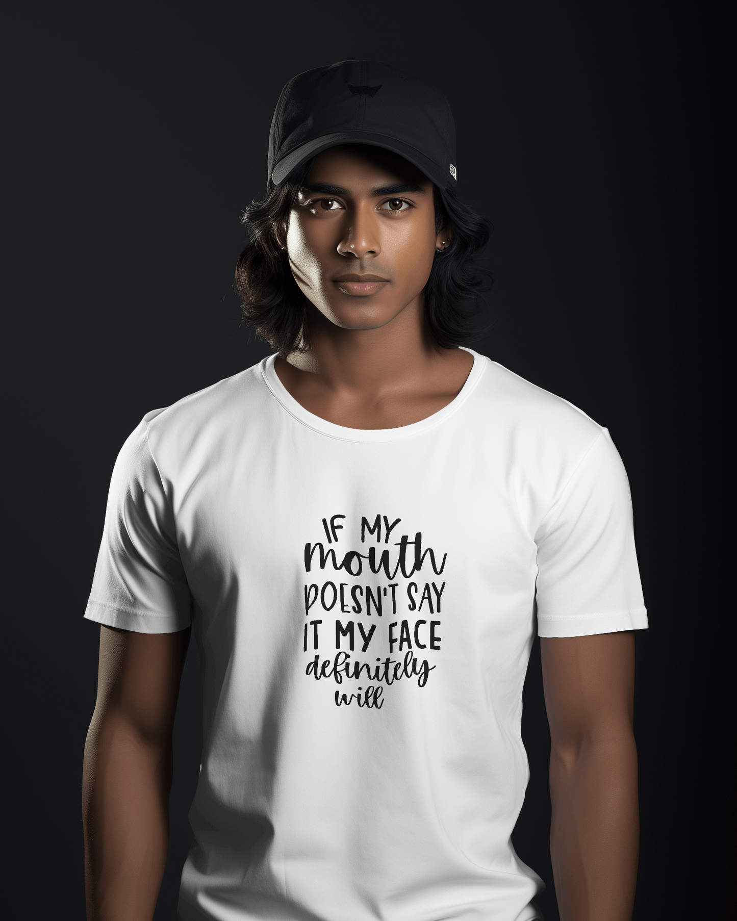 If My Mouth Doesn't Say It My Face | Unisex T-Shirt