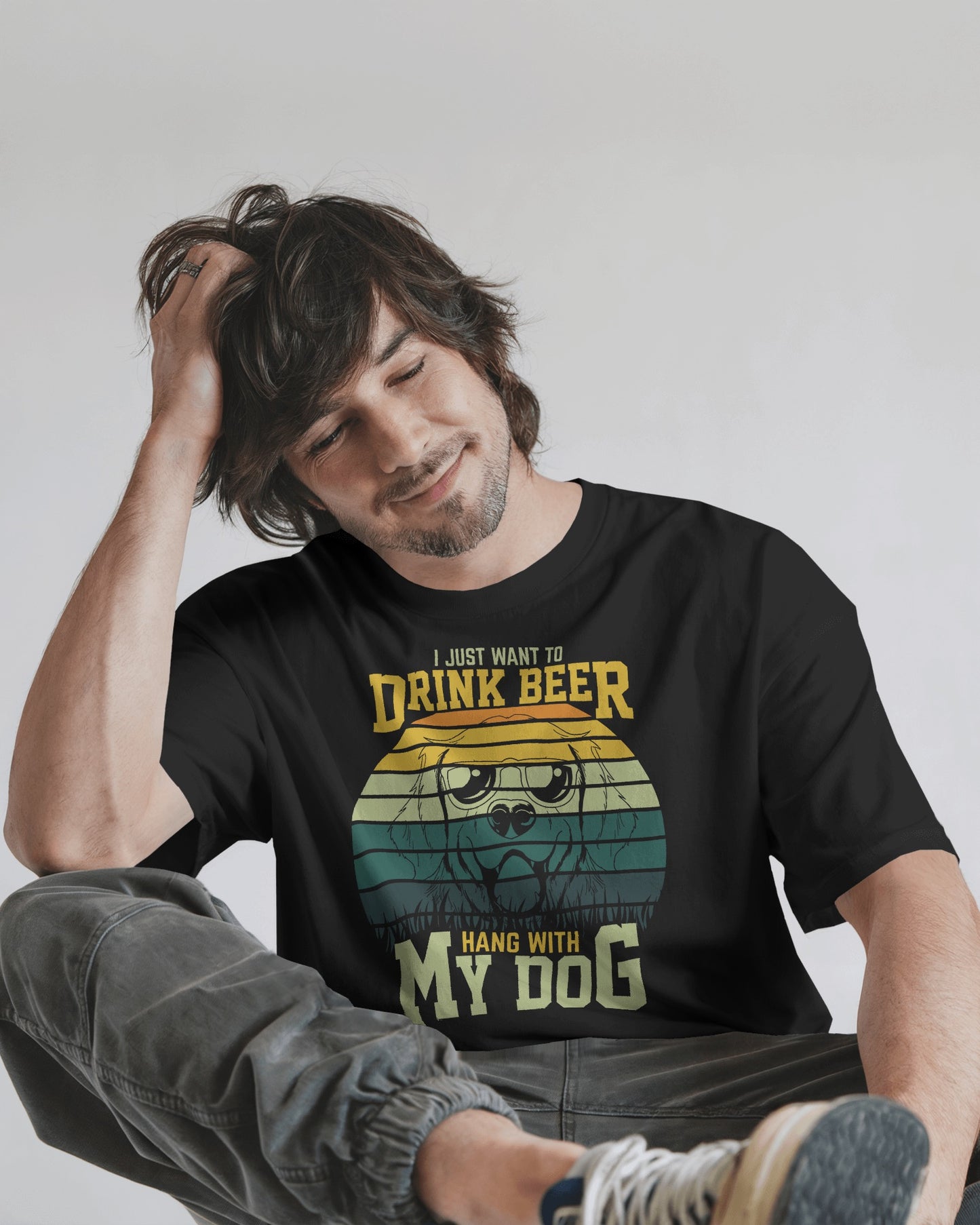 I Just Want To Drink Beer And Hang With My Dog | Unisex T-Shirt