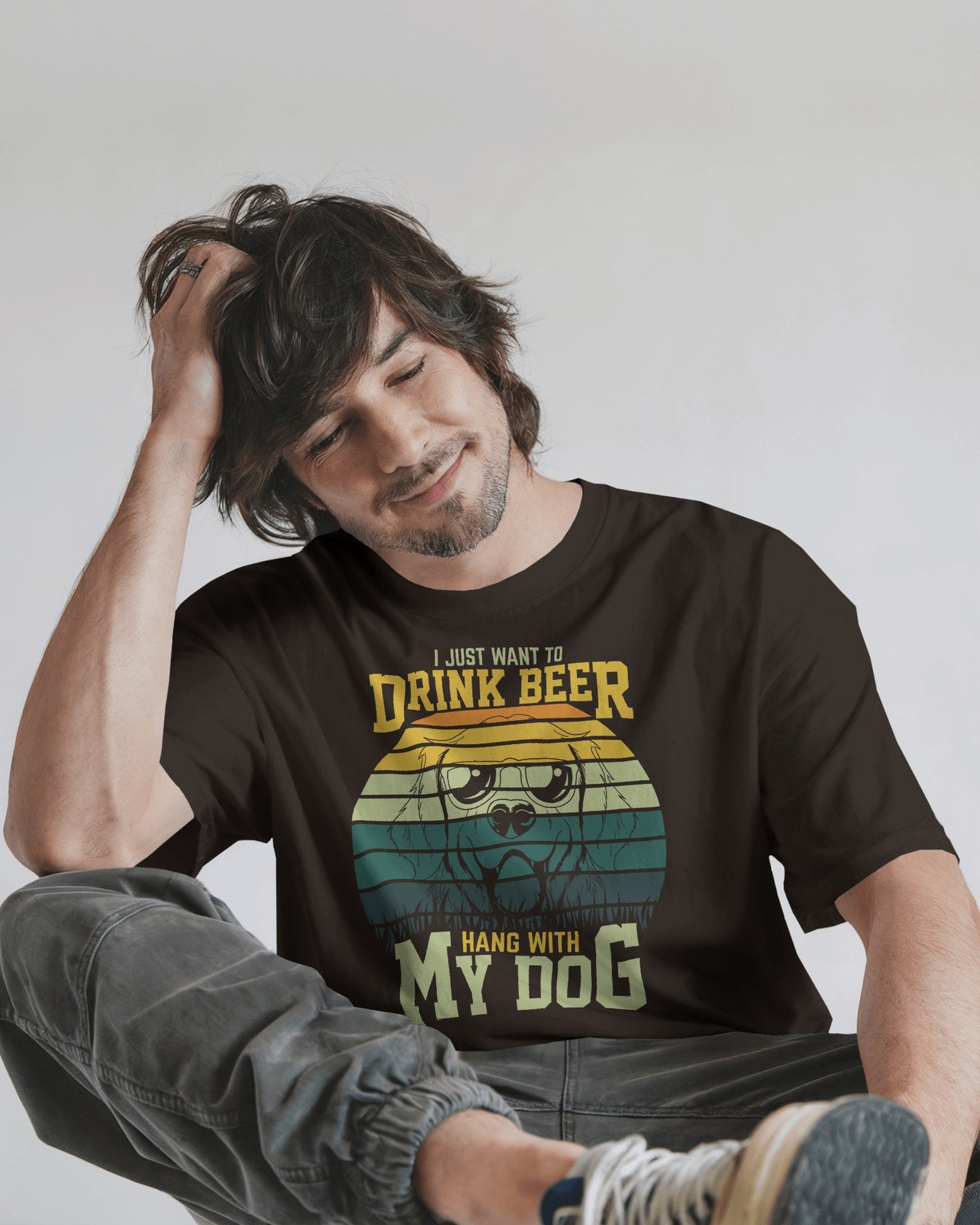 I Just Want To Drink Beer And Hang With My Dog | Unisex T-Shirt