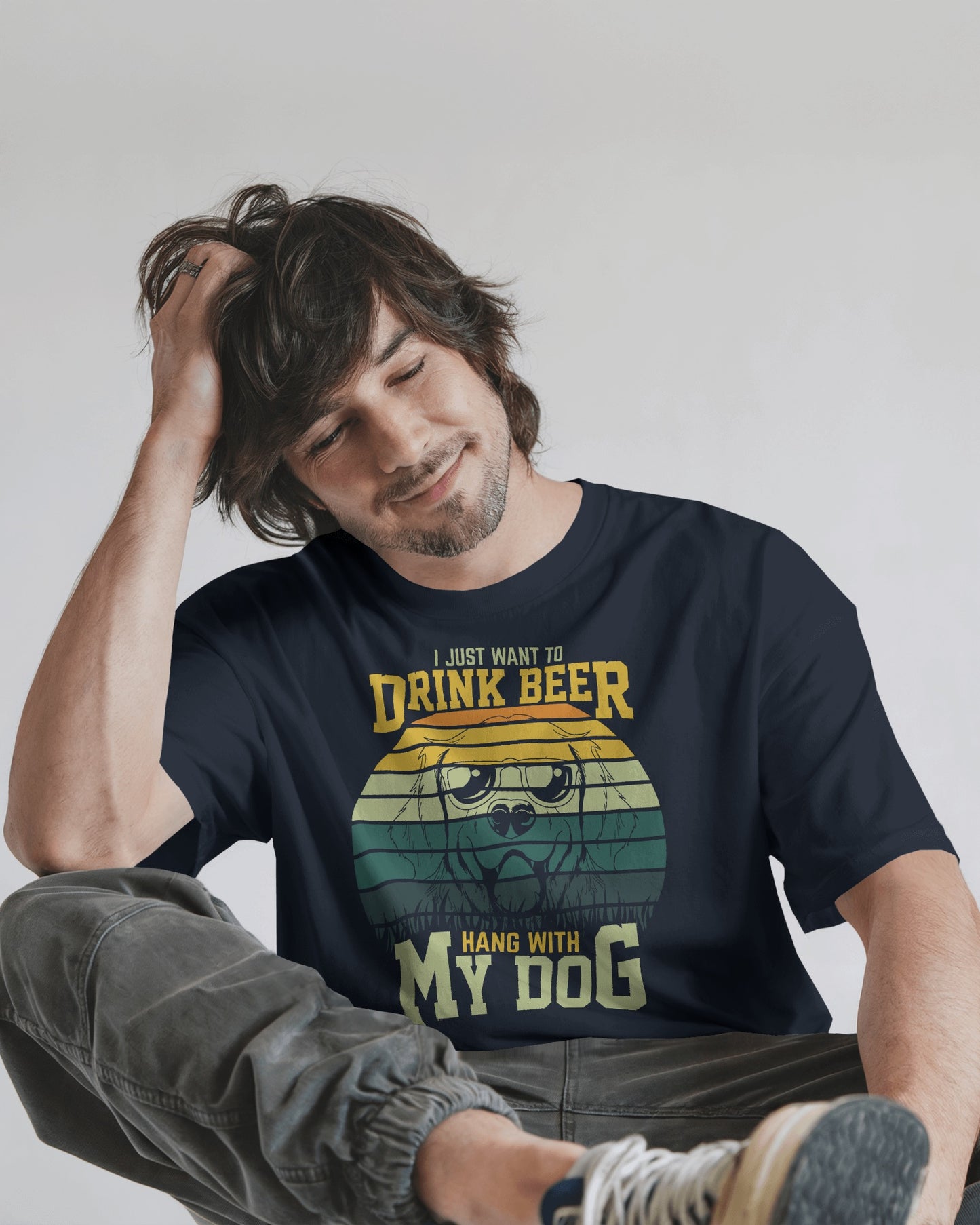 I Just Want To Drink Beer And Hang With My Dog | Unisex T-Shirt