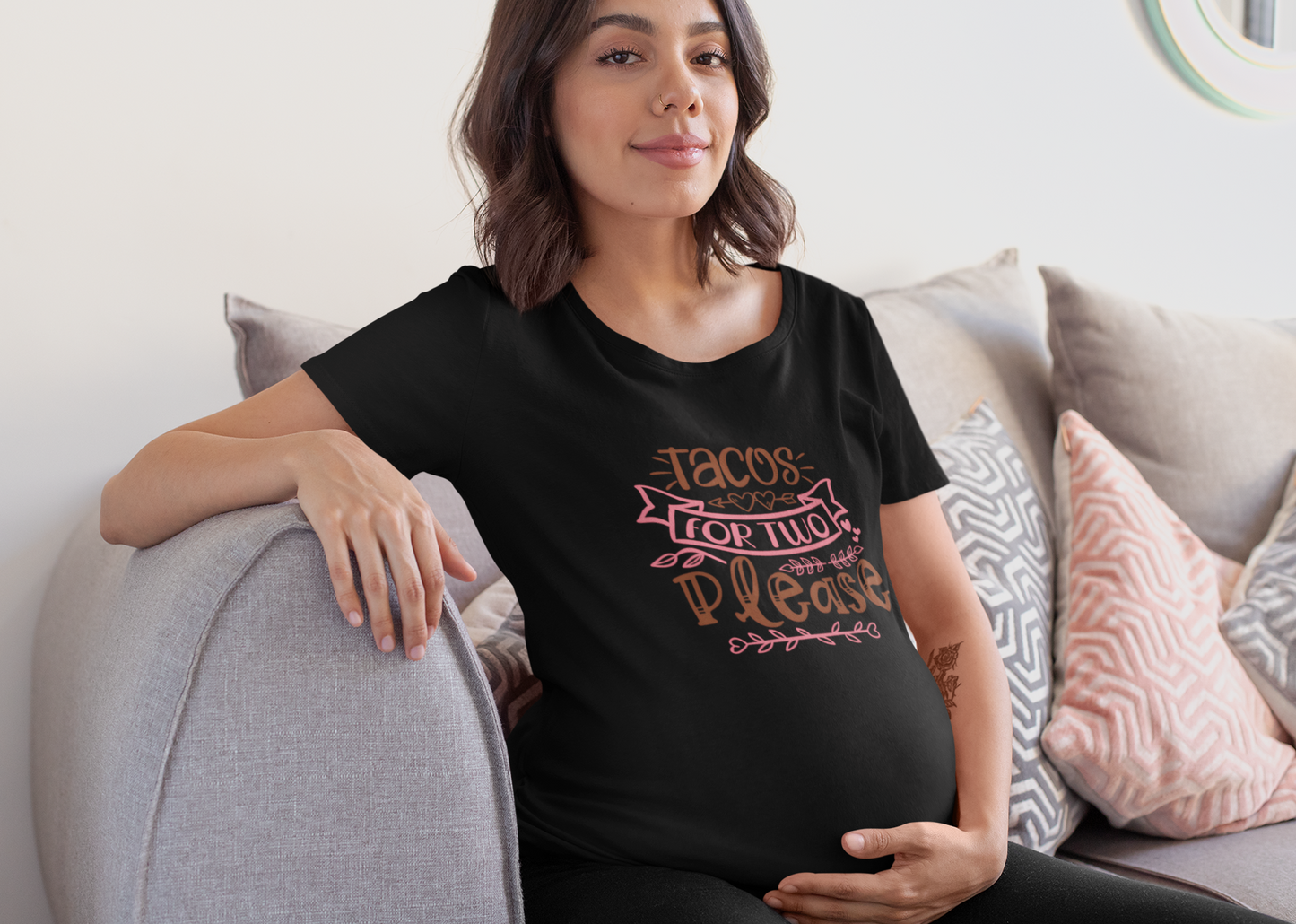 Tacos for two please | Women's Classic Crew T-Shirt | Moms To Be