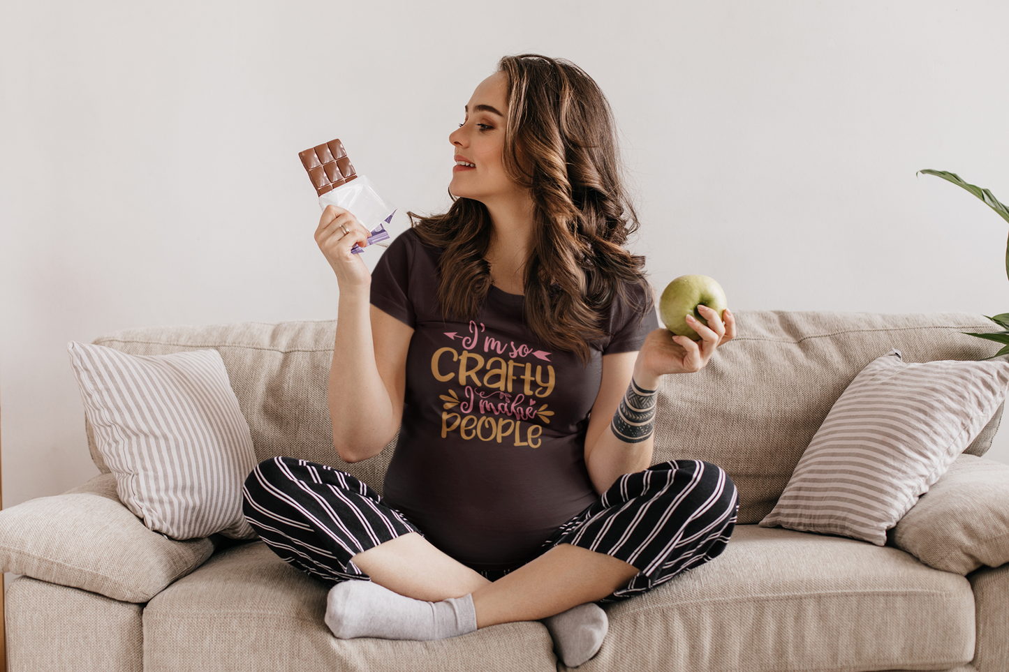 I m So Crafty, I Make People | Women's Classic Crew T-Shirt | Moms To Be