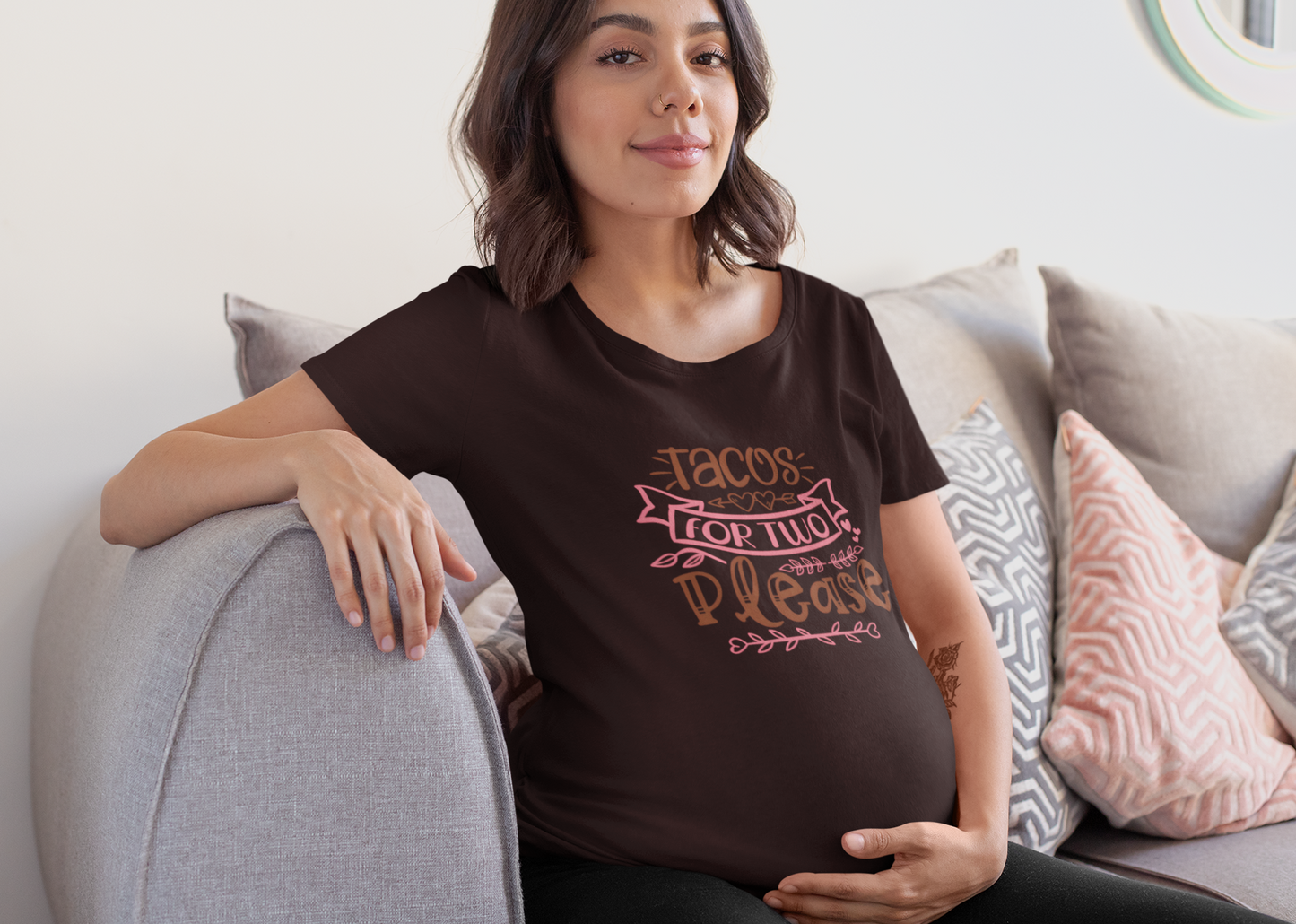Tacos for two please | Women's Classic Crew T-Shirt | Moms To Be