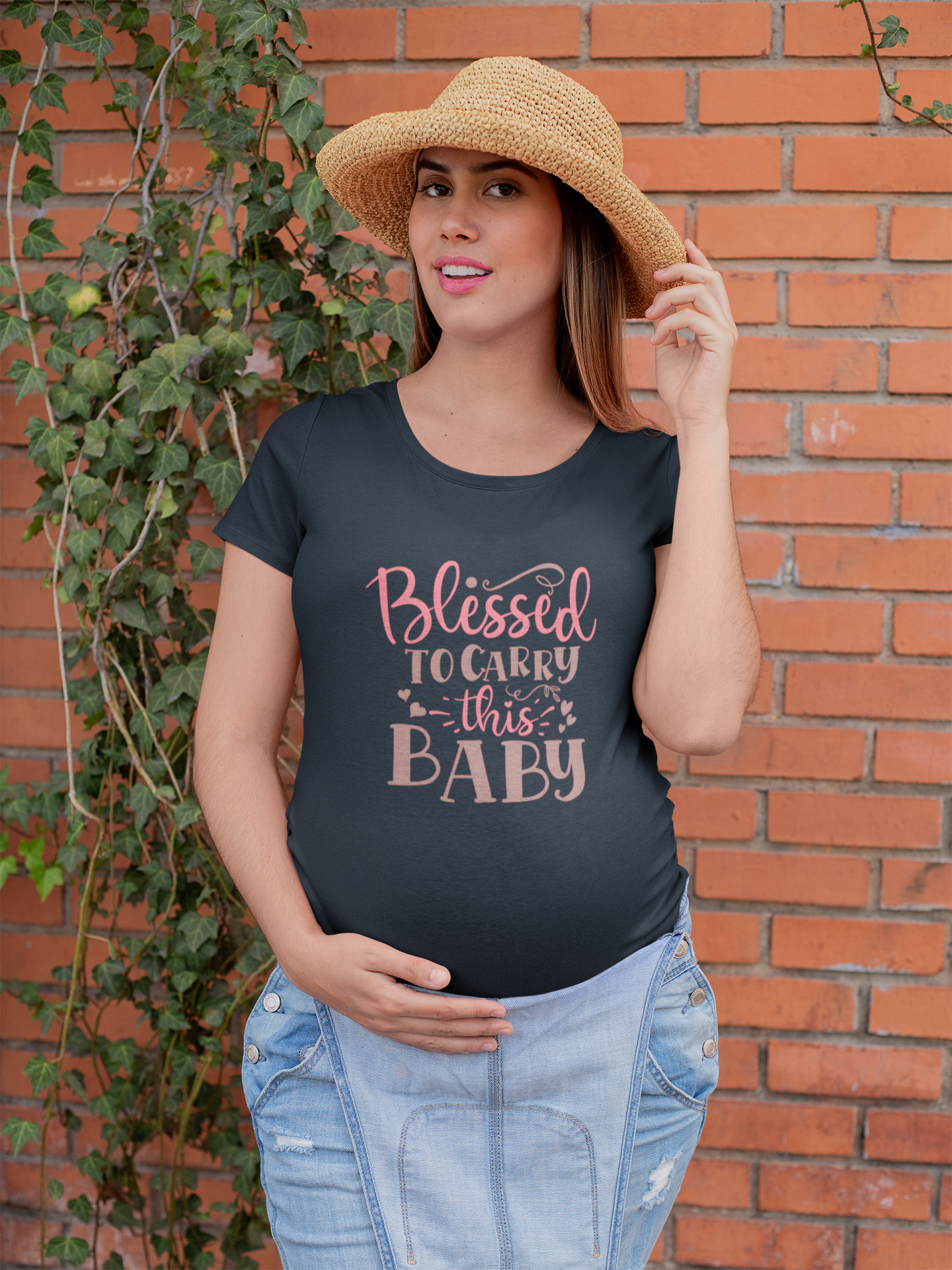 Blessed To Carry This Baby | Women's Classic Crew T-Shirt | Moms To Be