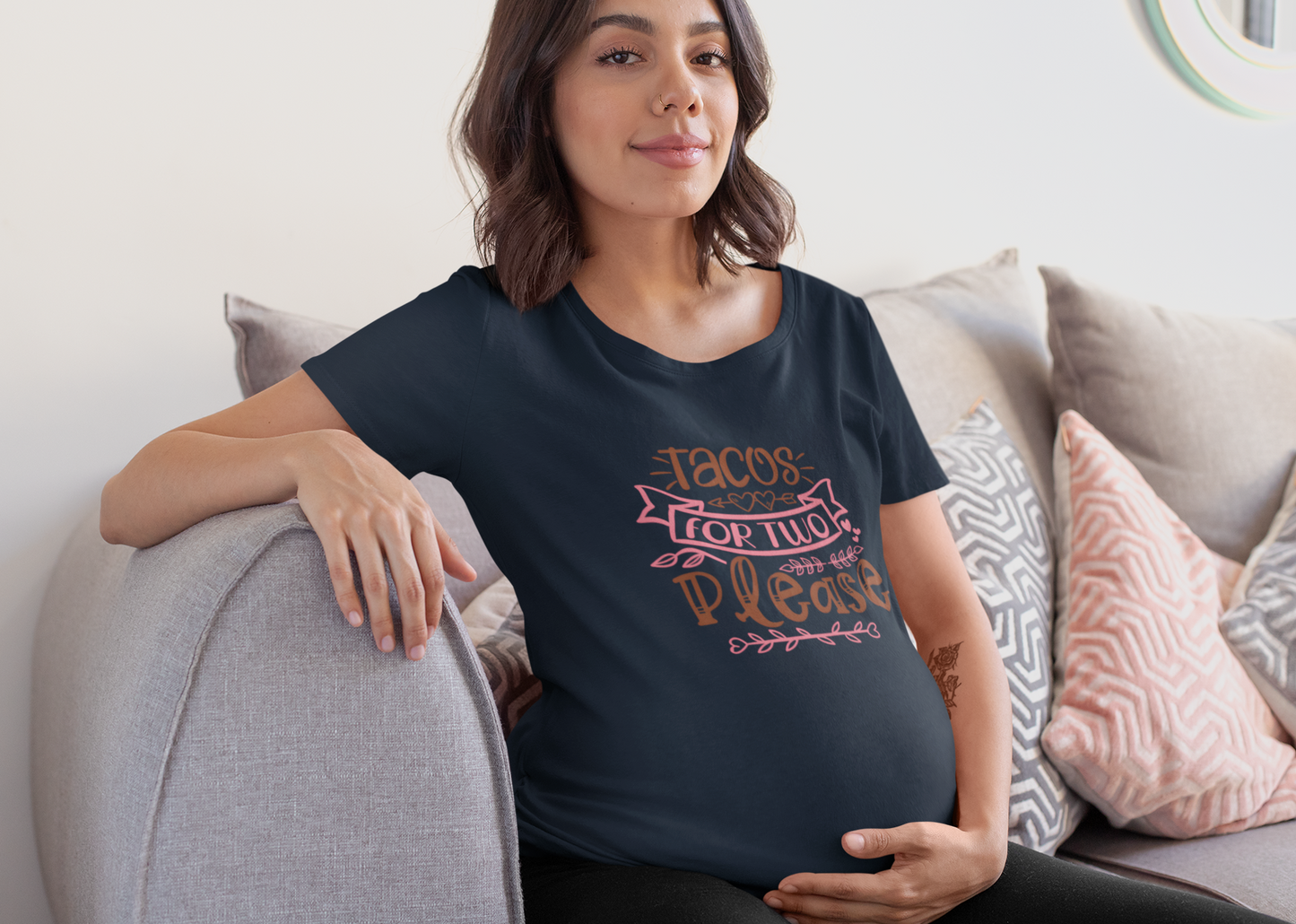 Tacos for two please | Women's Classic Crew T-Shirt | Moms To Be