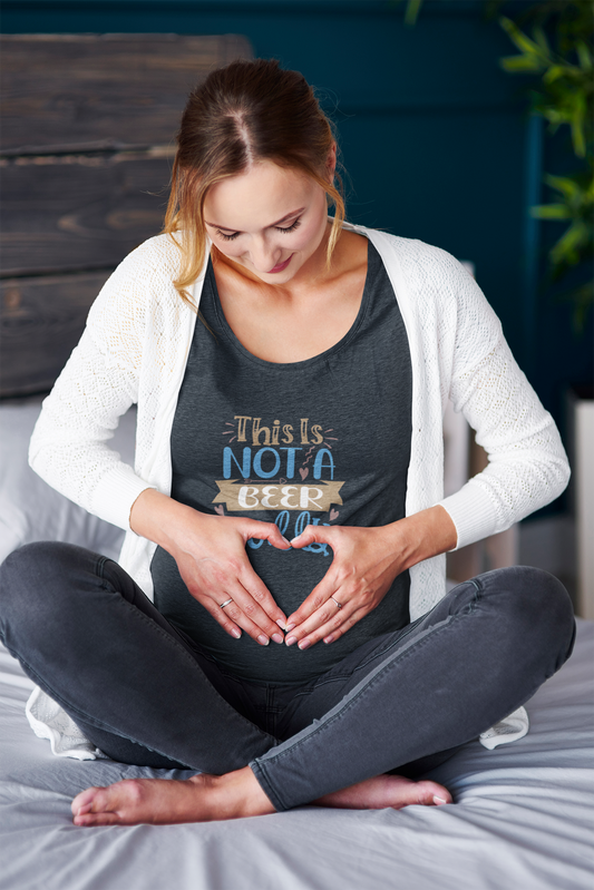 This Is Not A Beer Belly | Women's Classic Crew T-Shirt | Moms To Be