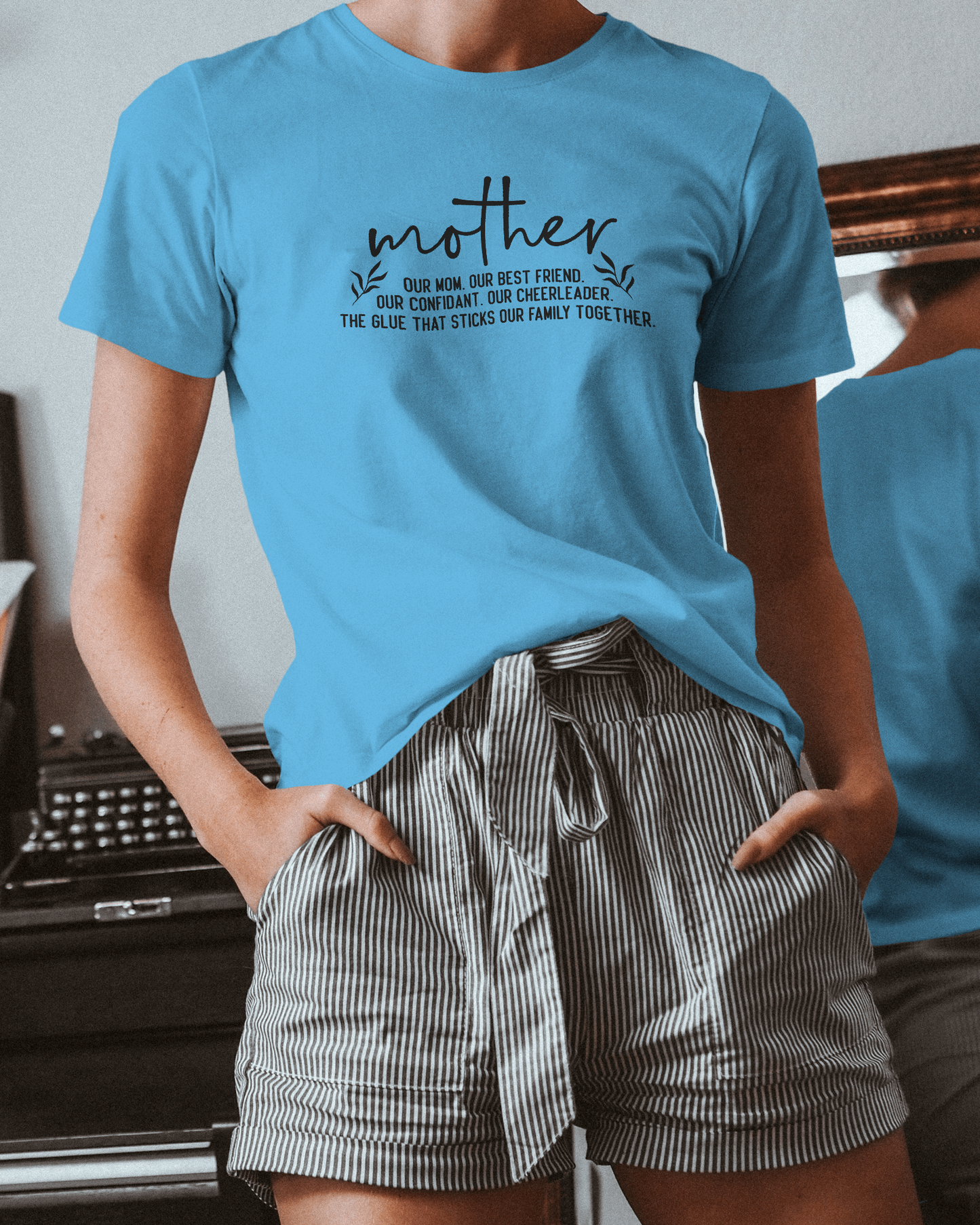 Mother Our Best Friend Black | Women's Classic Crew T-Shirt | Moms To Be
