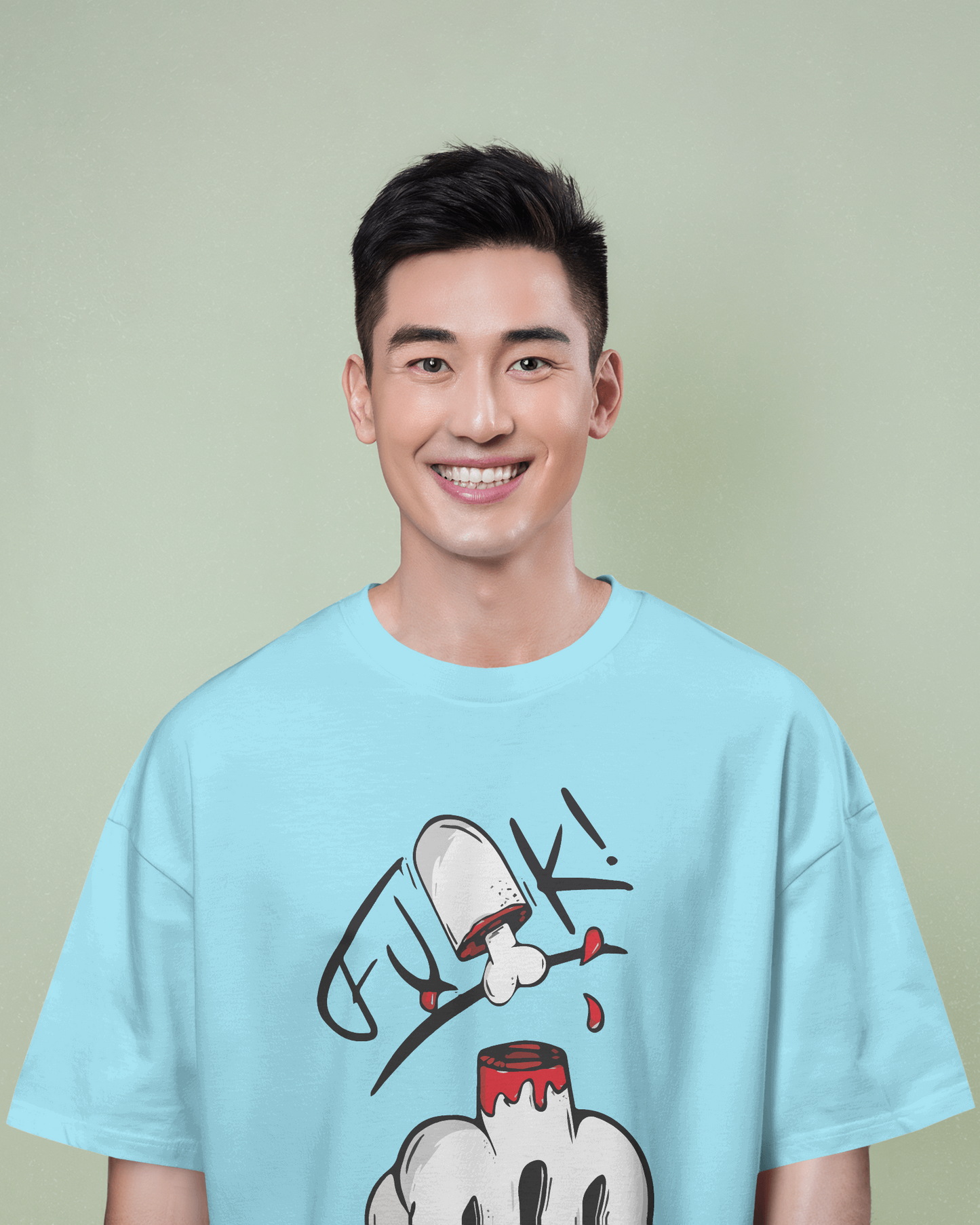 Middle finger | Men Oversized T-Shirt