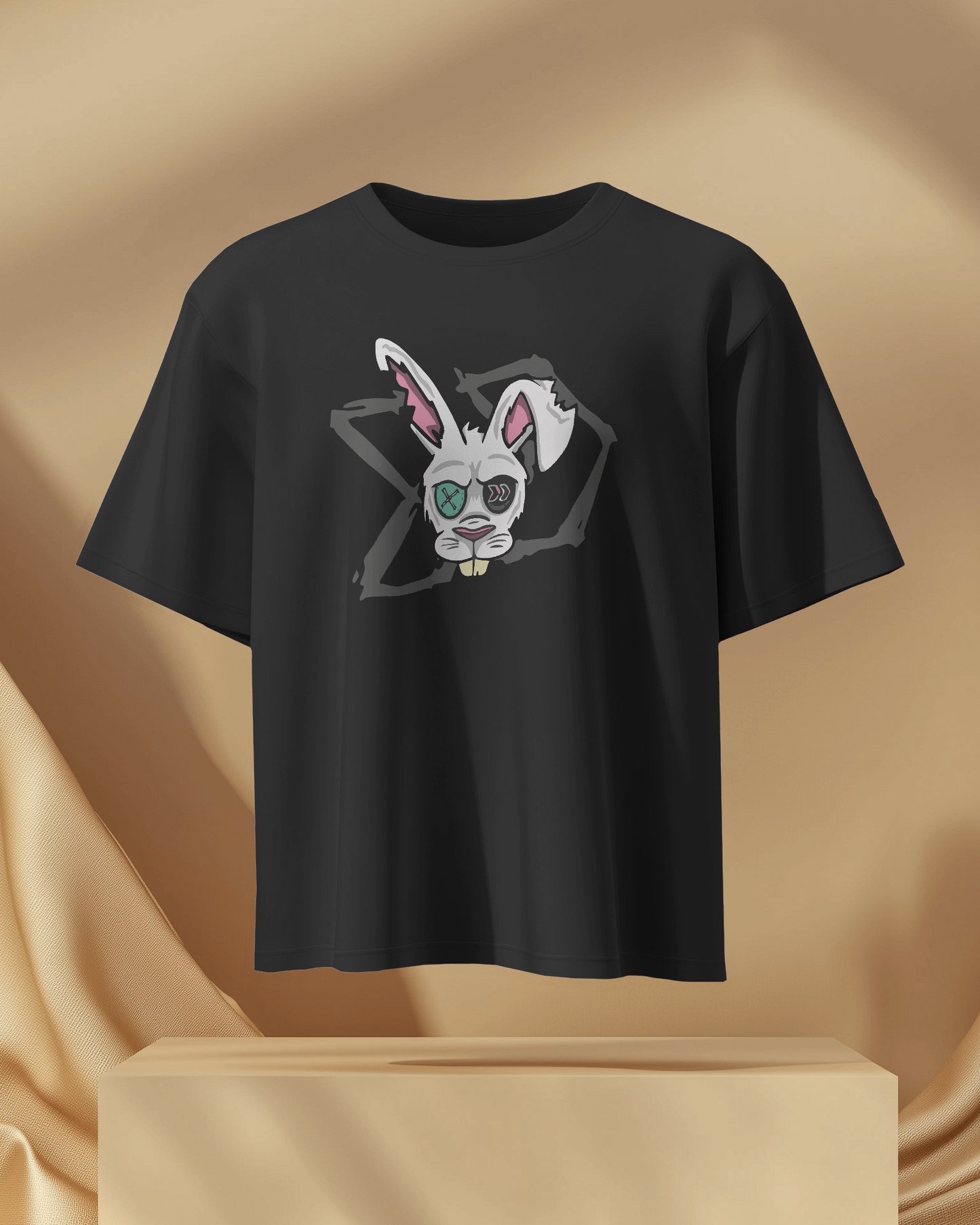 Rabbit vision | Men Oversized T-Shirt