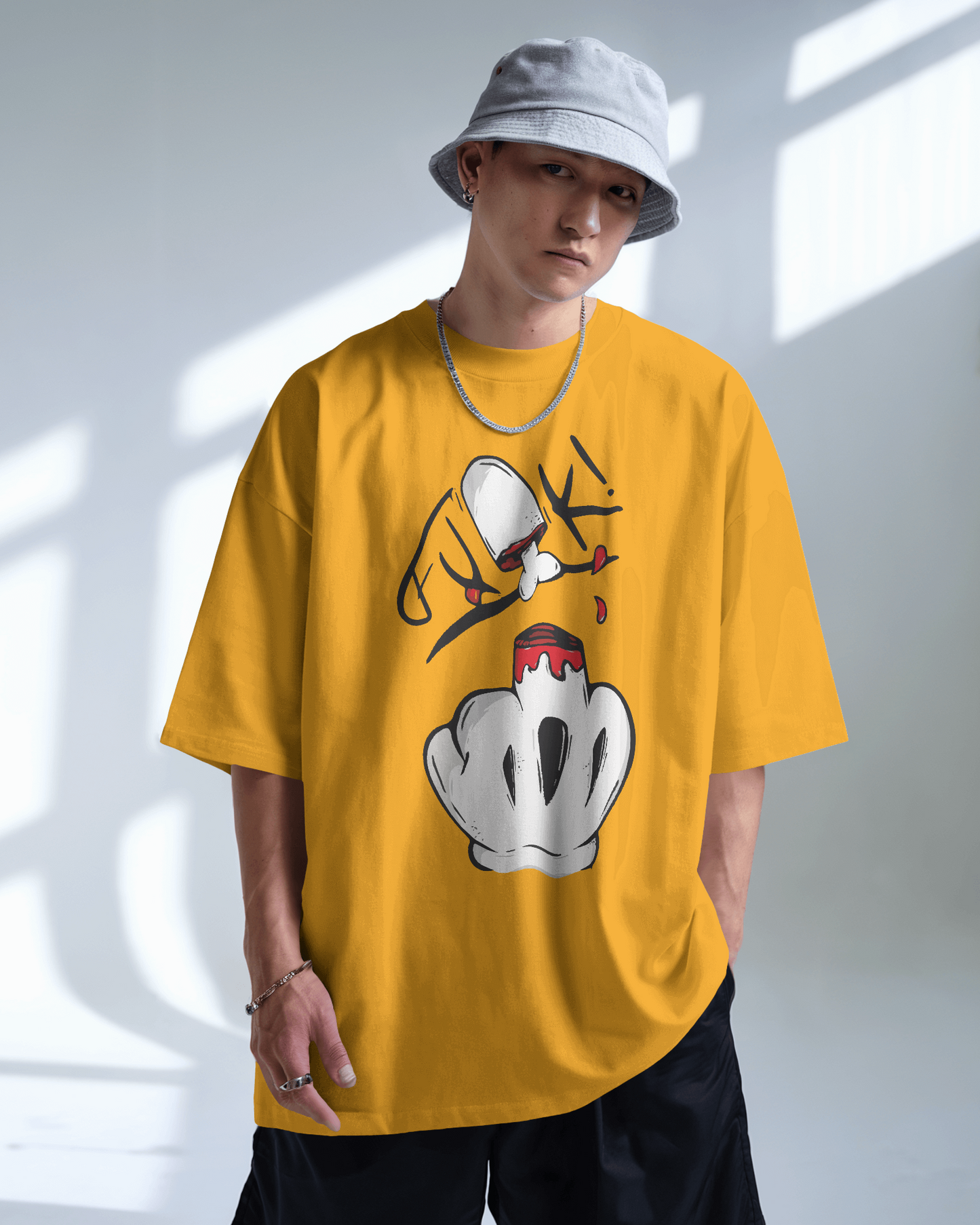 Middle finger | Men Oversized T-Shirt