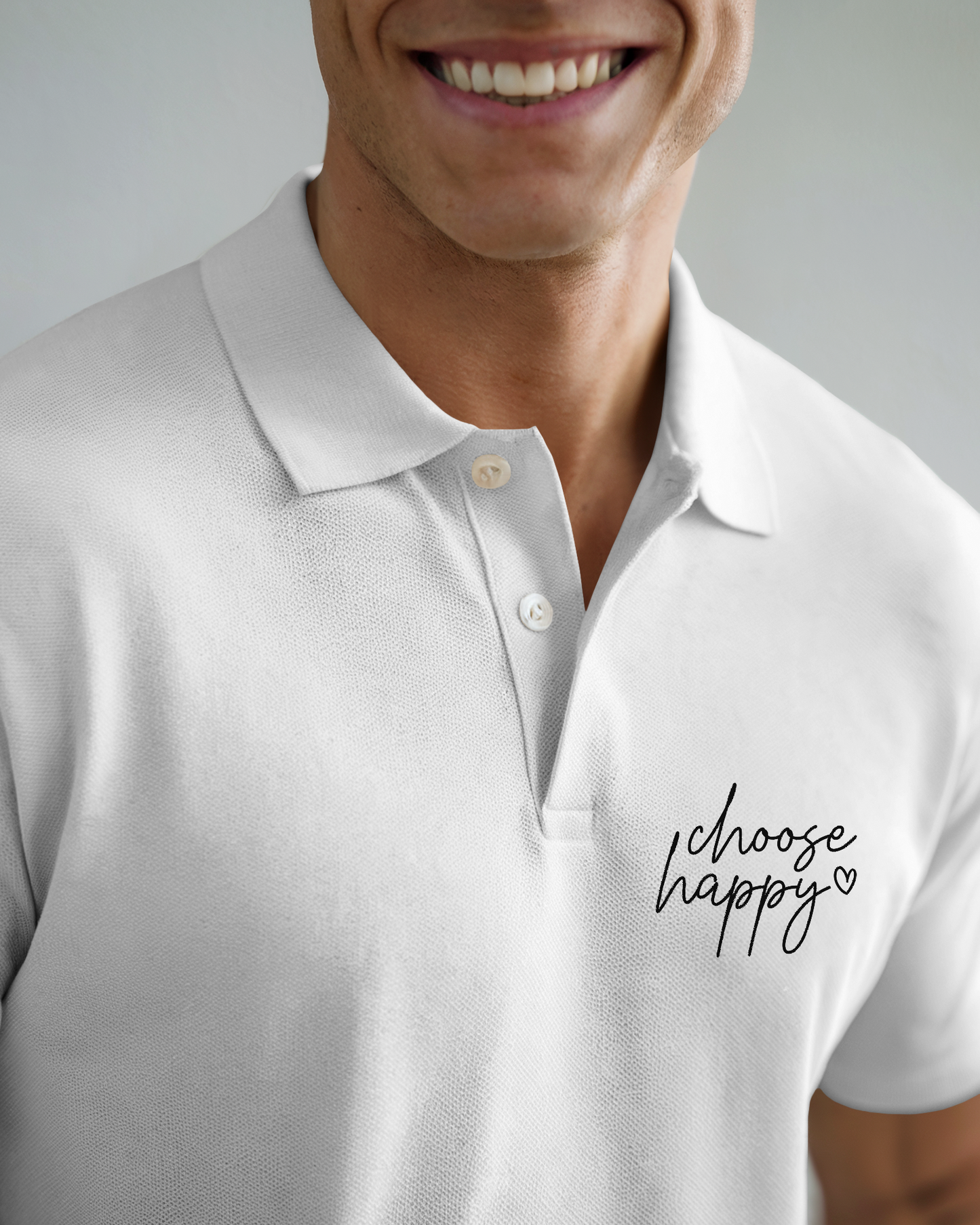 Choose Happy | Men's Polo