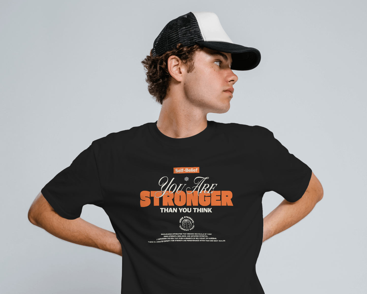 You Are Stronger Than You Think | Men Round Neck T-Shirt