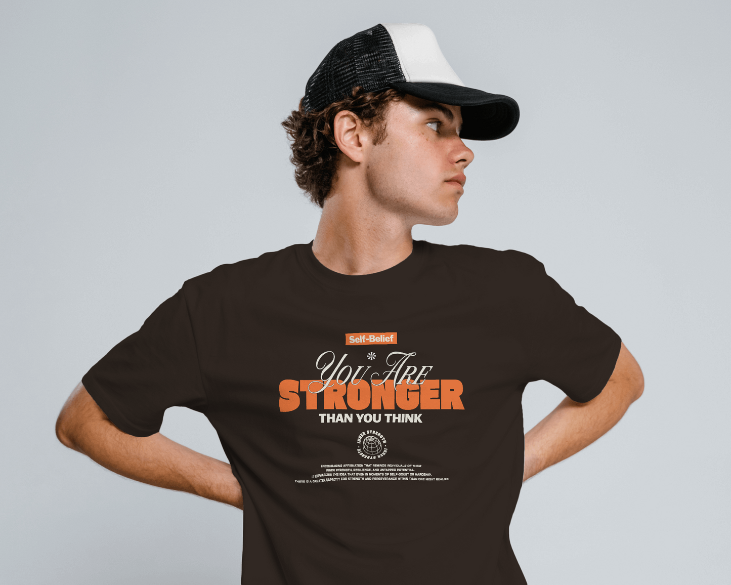 You Are Stronger Than You Think | Men Round Neck T-Shirt