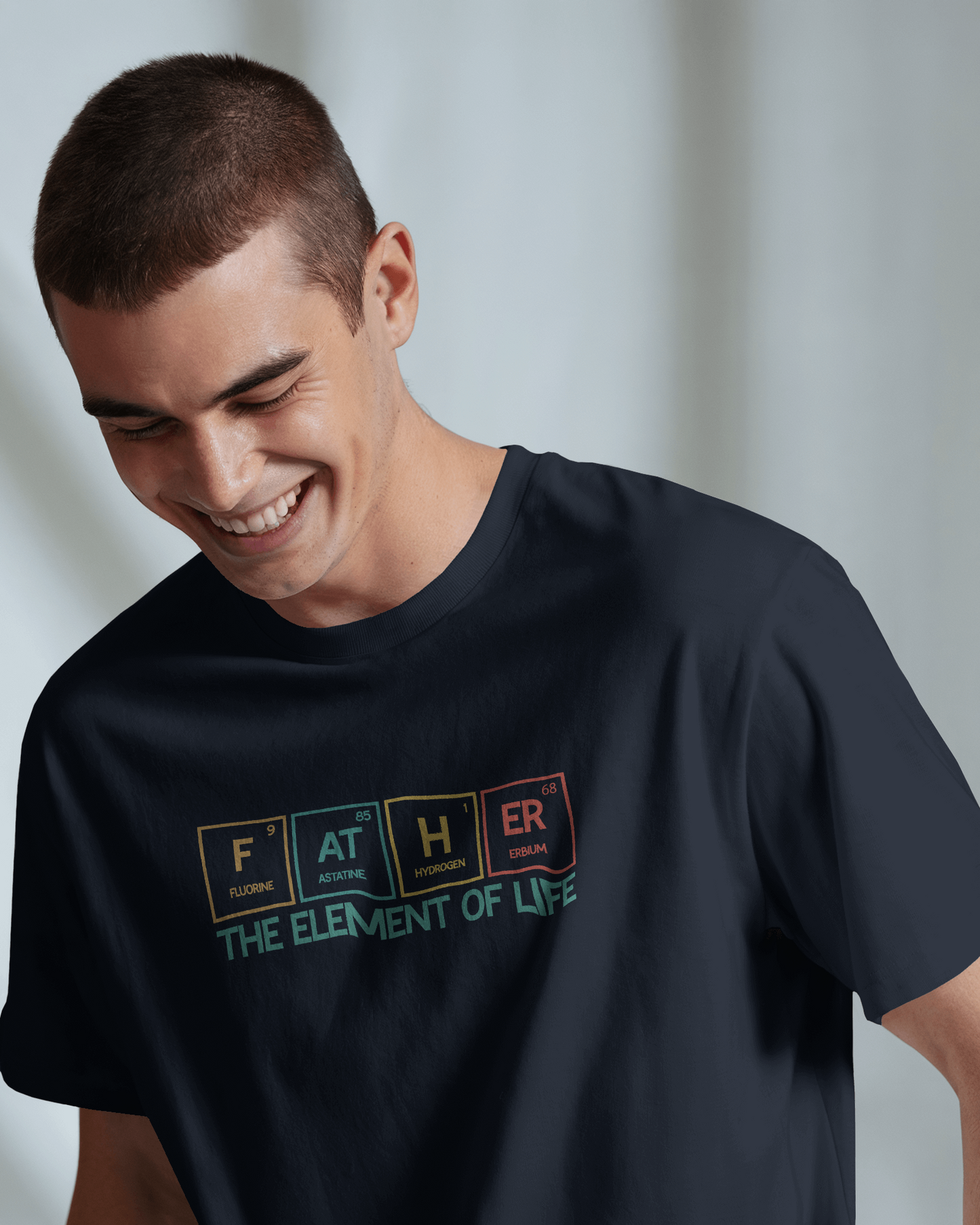 Father The Element Of Life | Men Round Neck T-Shirt