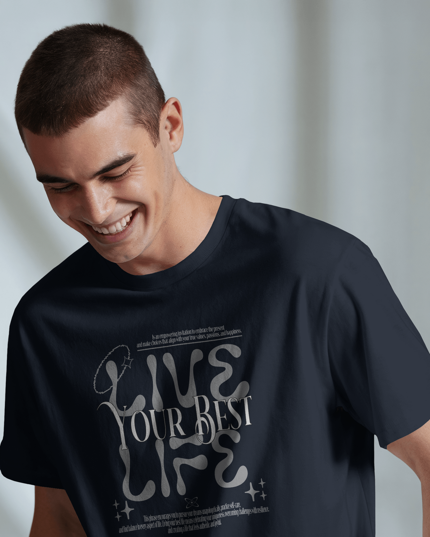 Live Your Best Life | Men Round Neck T-Shirt
