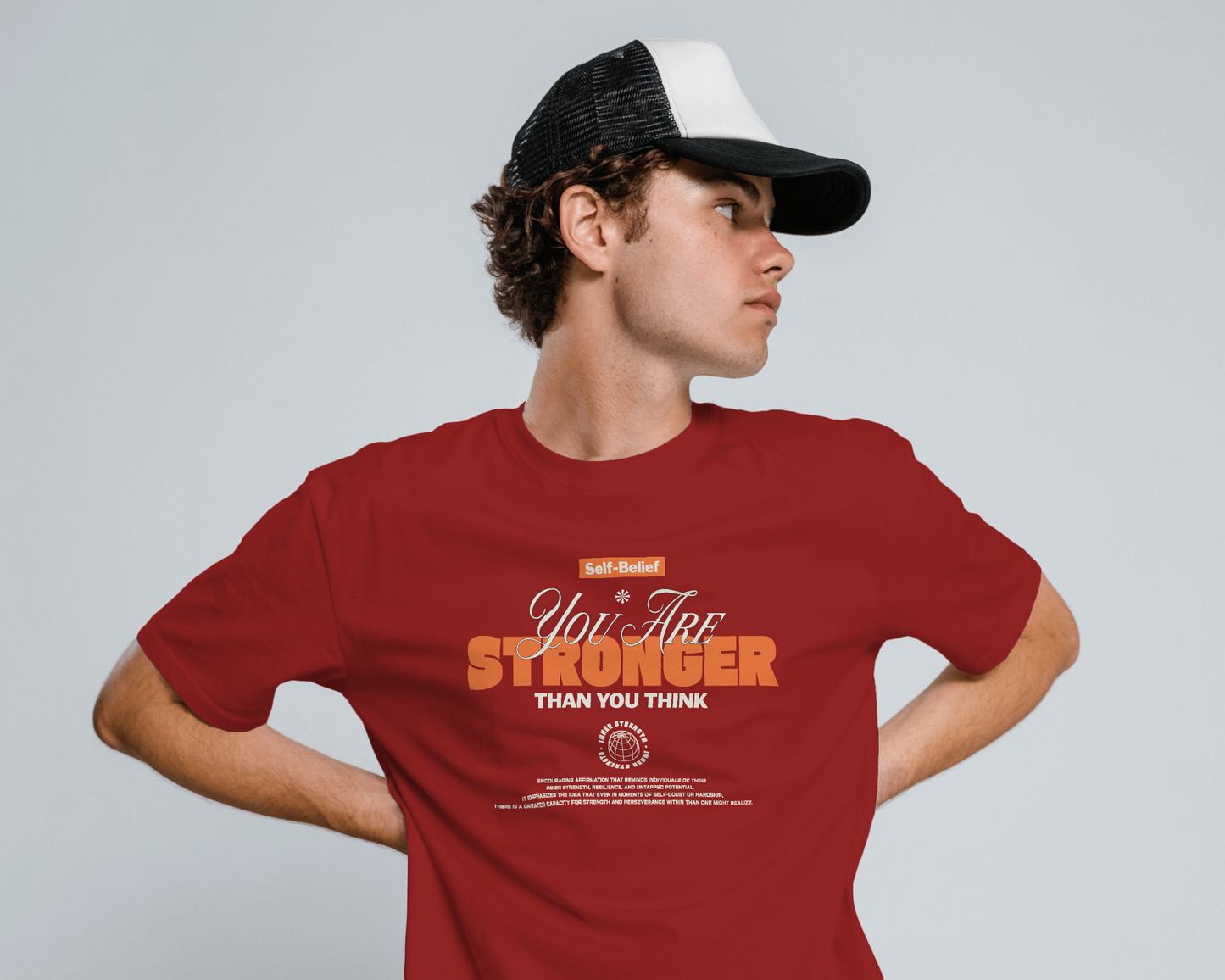 You Are Stronger Than You Think | Men Round Neck T-Shirt