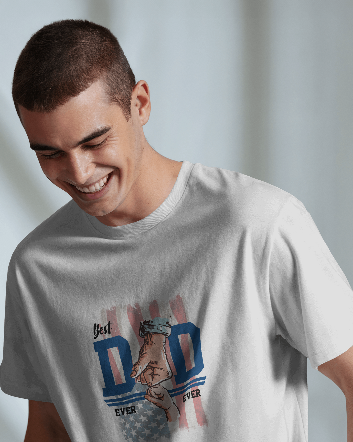 Best Dad Ever | Men Round Neck T-Shirt